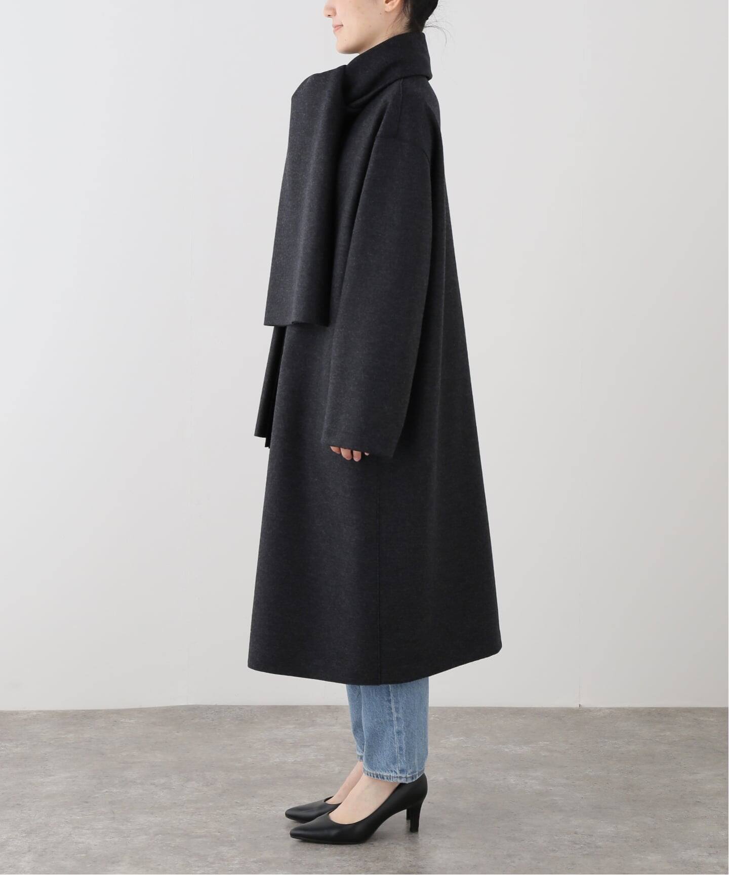 HARRIS WHARF LONDON Women scarf coat light pressed wool コート