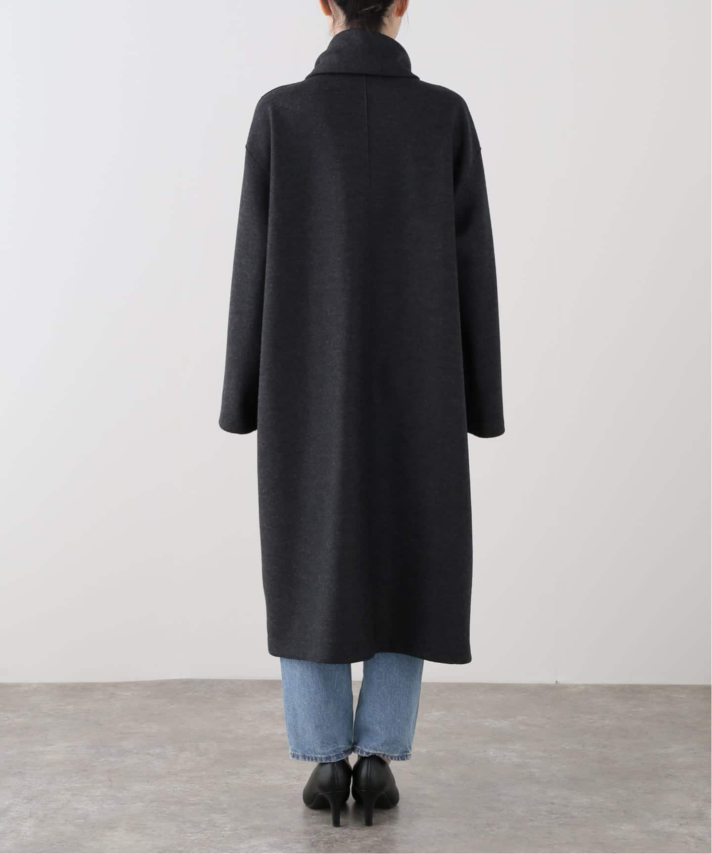HARRIS WHARF LONDON Women scarf coat light pressed wool コート