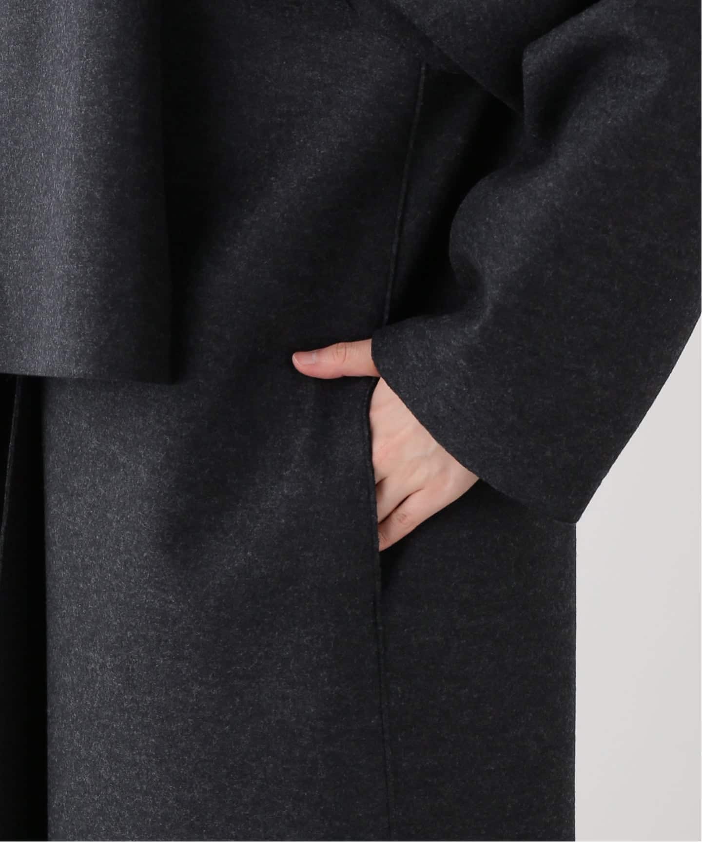 HARRIS WHARF LONDON Women scarf coat light pressed wool コート