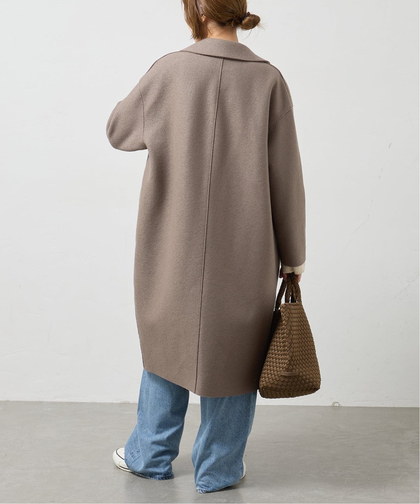 HARRIS WHARF LONDON 別注 Women dropped shoulder d.b. コート