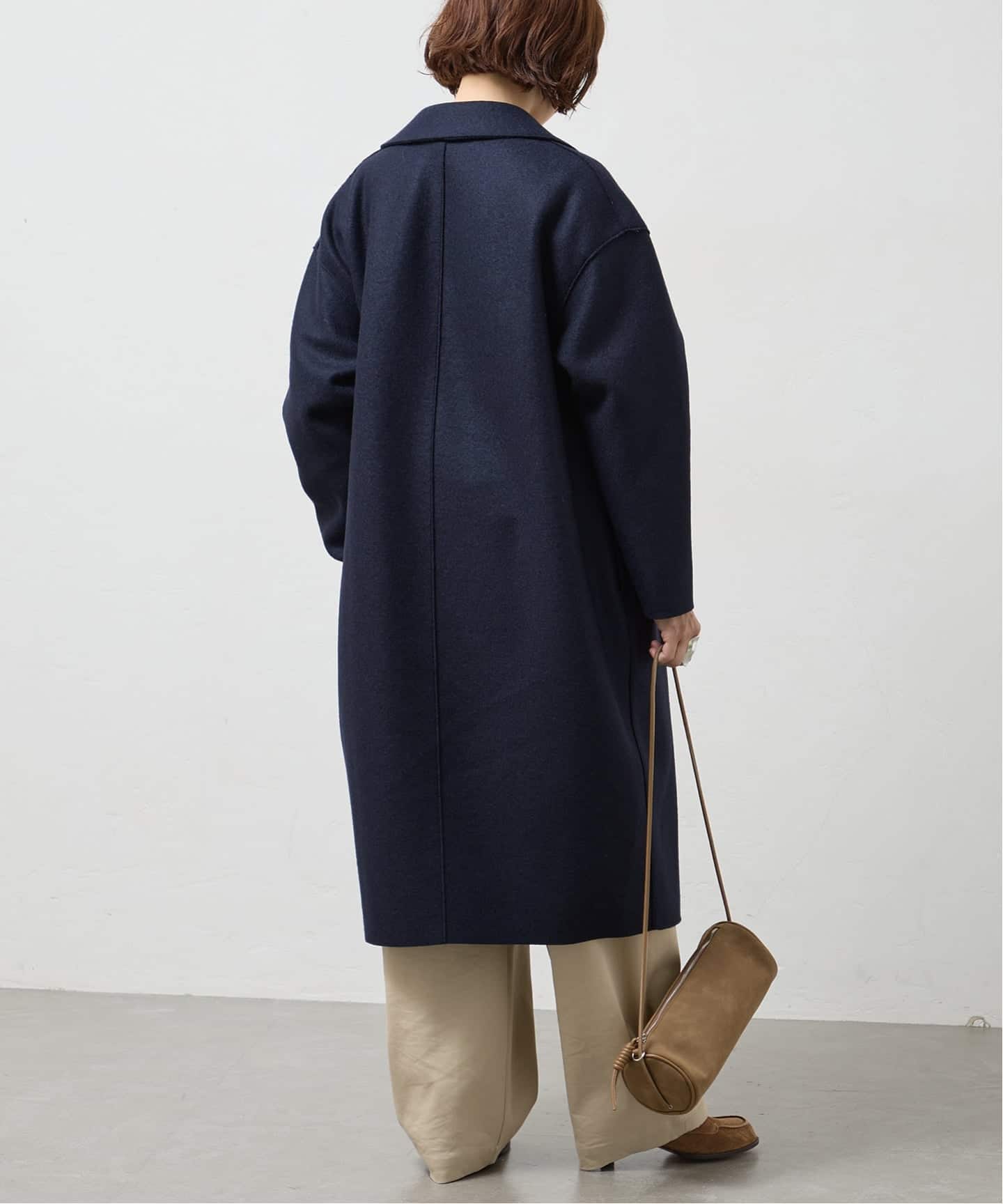HARRIS WHARF LONDON 別注 Women dropped shoulder d.b. コート