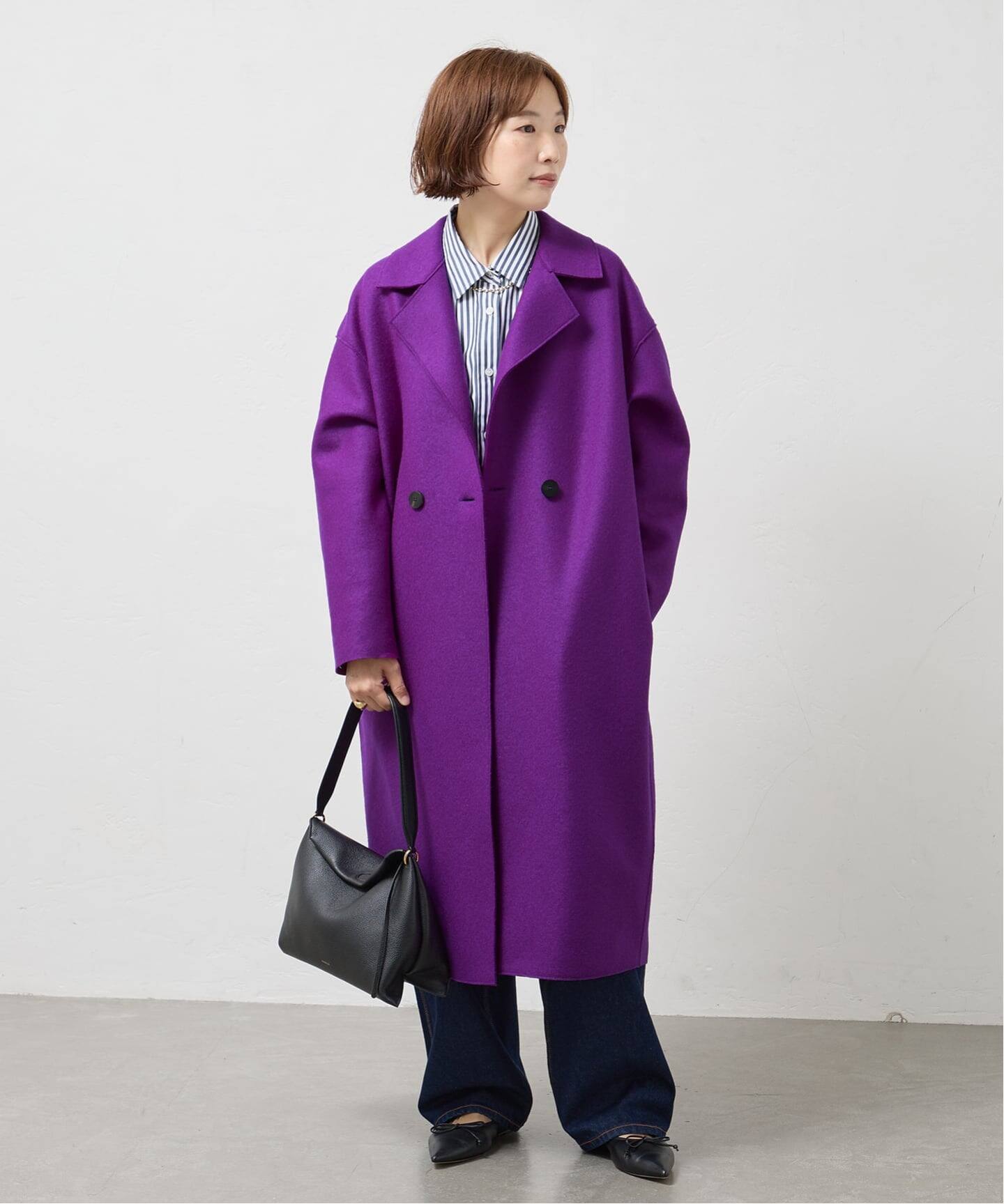 HARRIS WHARF LONDON 別注 Women dropped shoulder d.b. コート