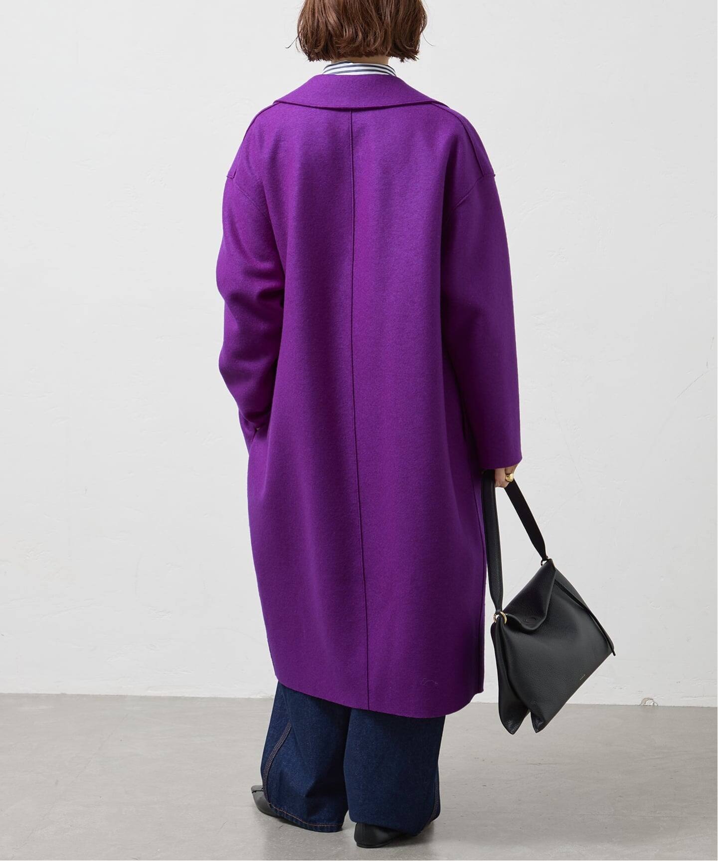 HARRIS WHARF LONDON 別注 Women dropped shoulder d.b. コート 