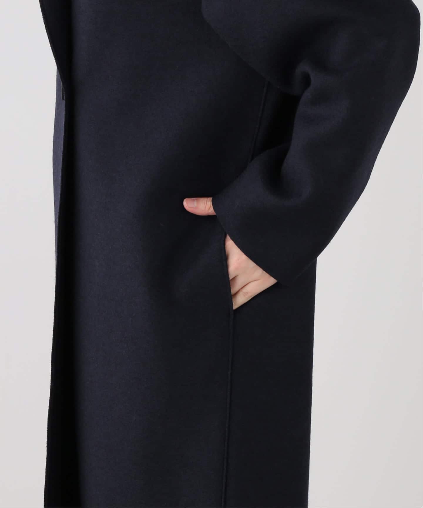 HARRIS WHARF LONDON 別注 Women dropped shoulder d.b. コート