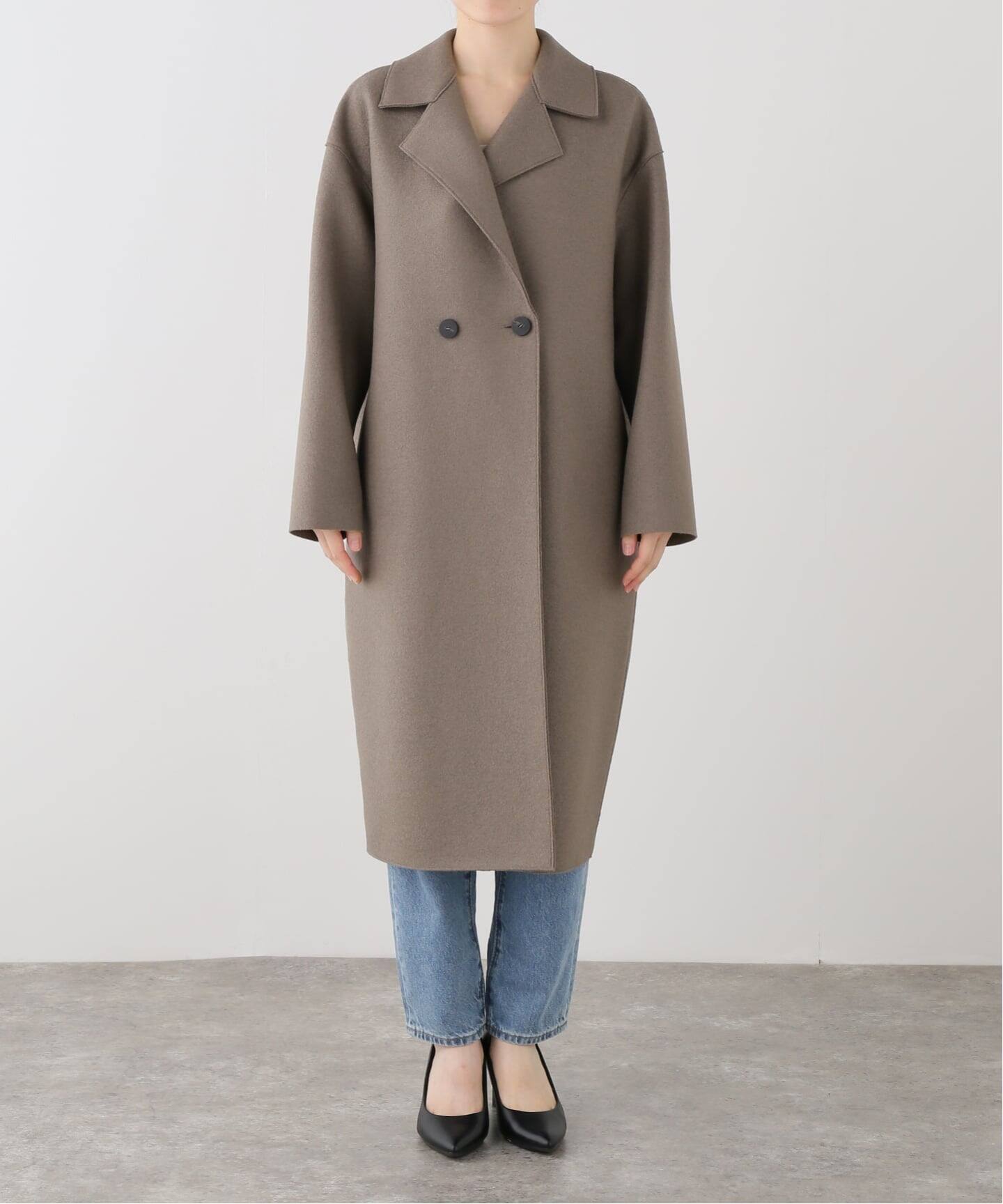 Harris Wharf Londonダブルブレスト 25AW新品未使用品 HARRIS WHARF LONDON 別注 Women dropped shoulder d.b. コート