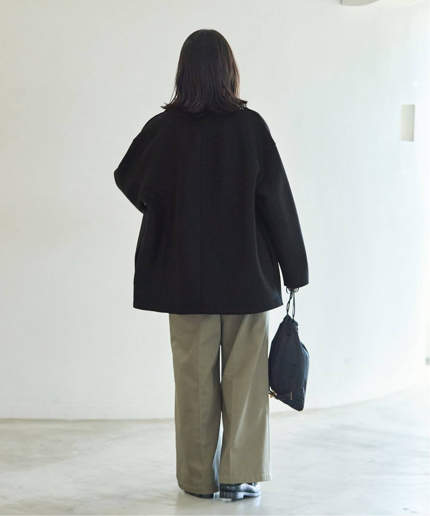 HARRIS WHARF LONDON Women dropped shoulder d.b. jacket p コート