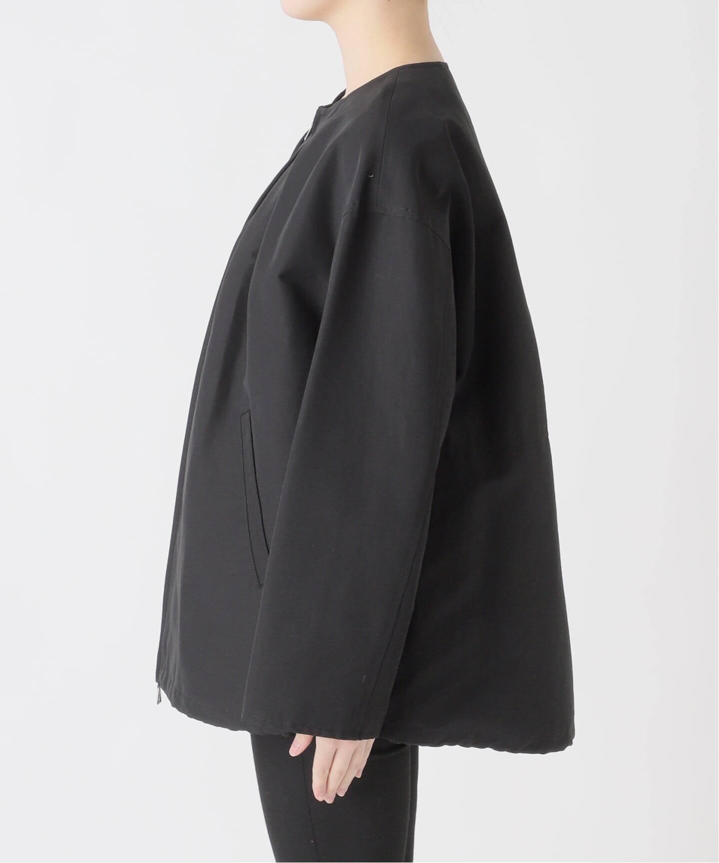 予約》グログランノーカラーコクーンコート（ノーカラーコート