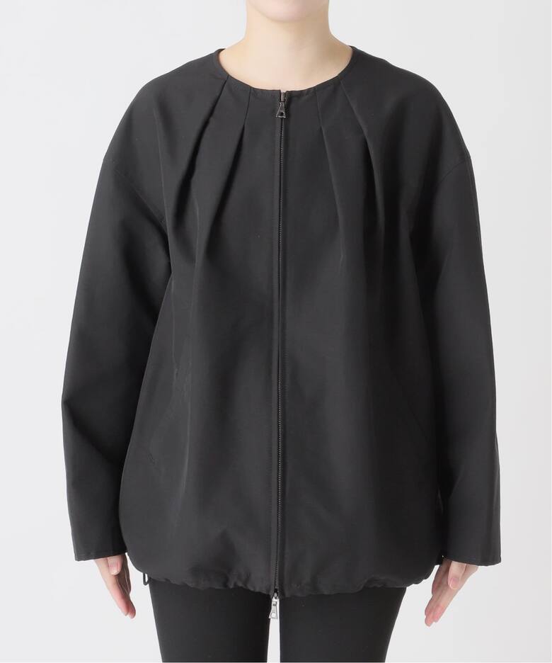 予約》グログランノーカラーコクーンコート（ノーカラーコート  