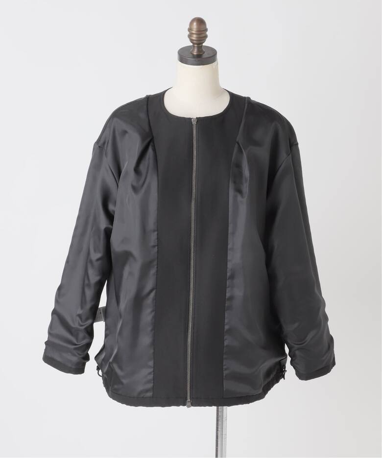 予約》グログランノーカラーコクーンコート（ノーカラーコート  