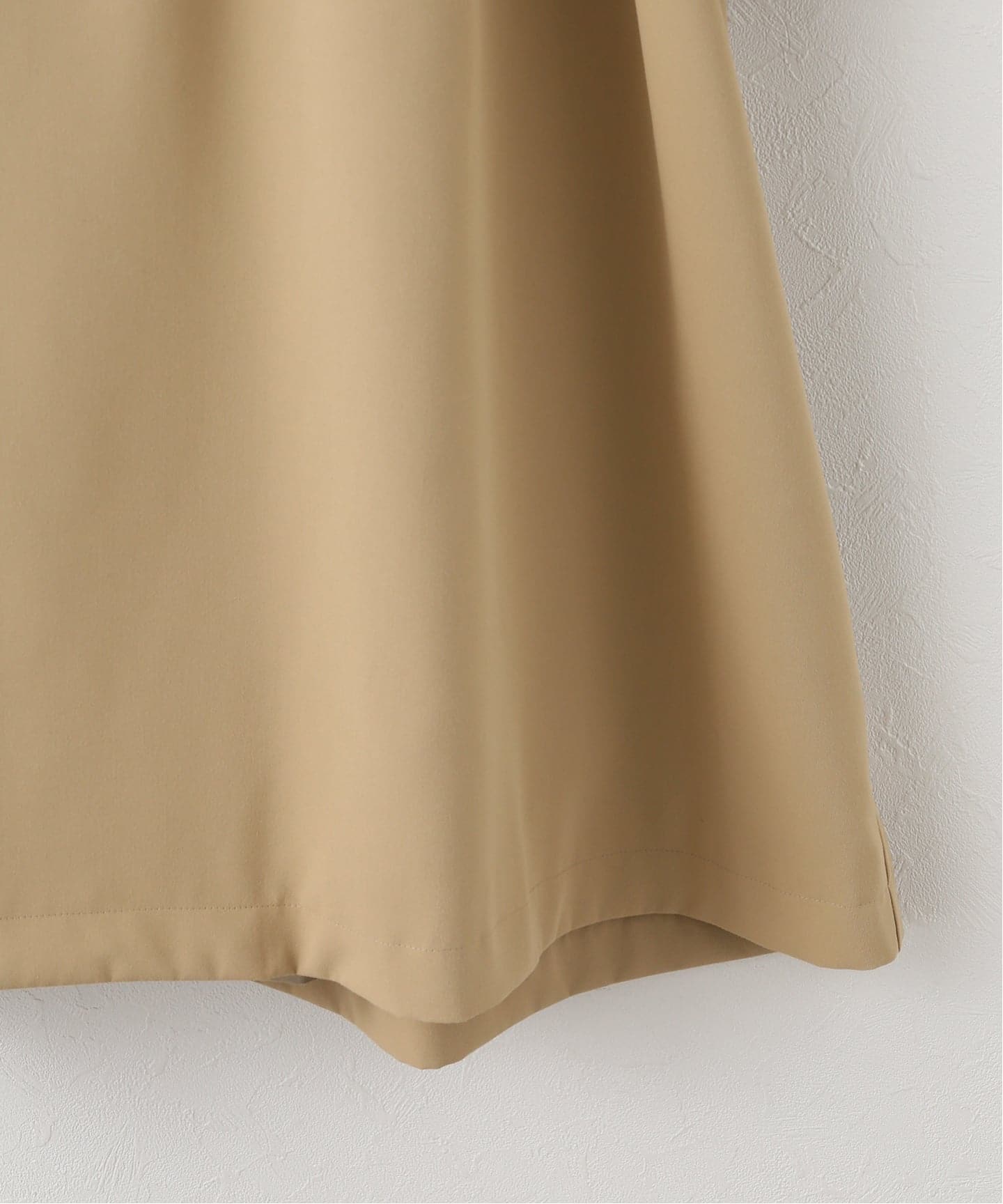 ポリエステルギャバダブルカラートレンチコート（トレンチコート