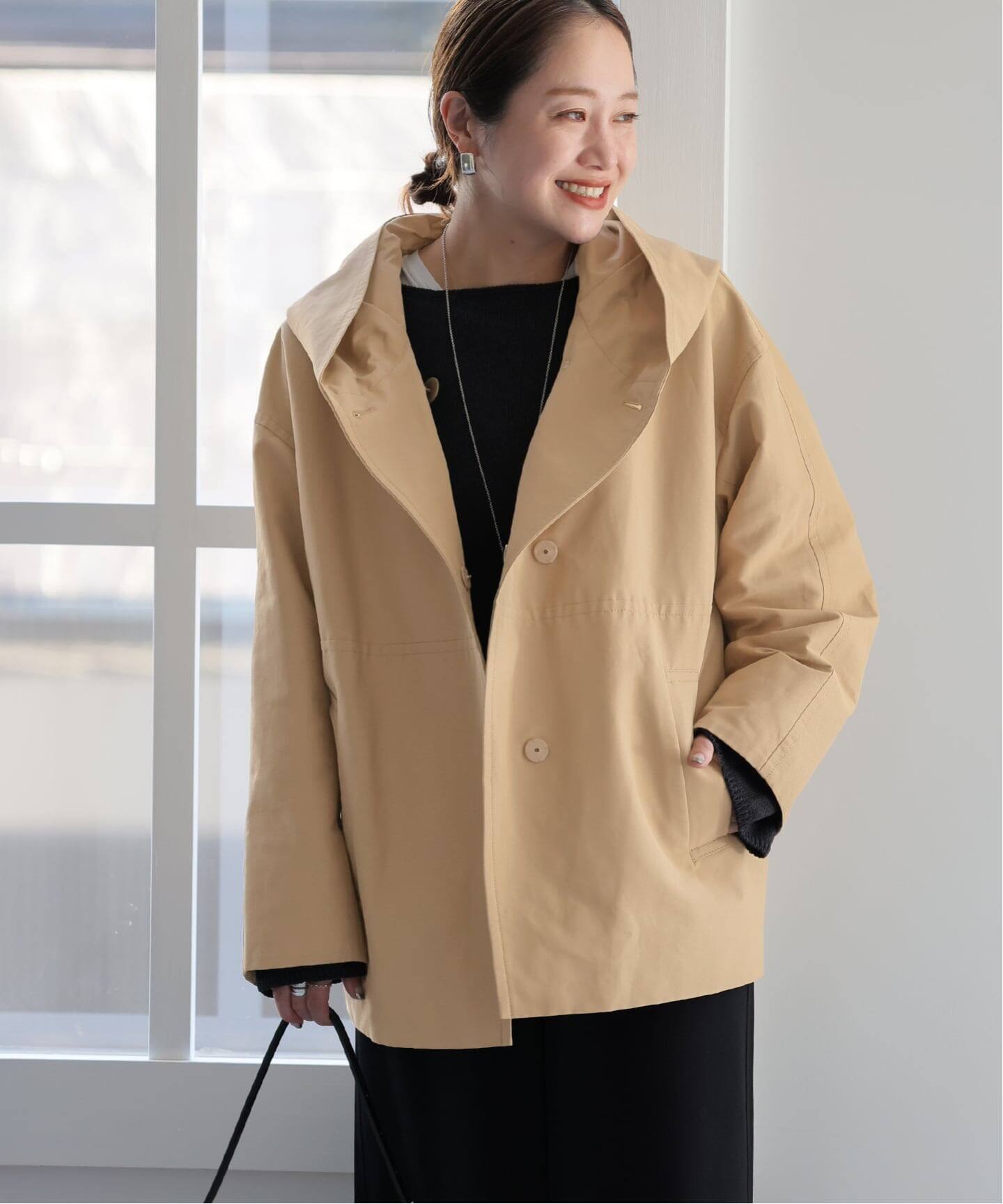 JOURNAL STANDARD　2025【美品・定番】グログランフードコート 2025 美品 ジャーナルスタンダード グログランフードコート 定番人気