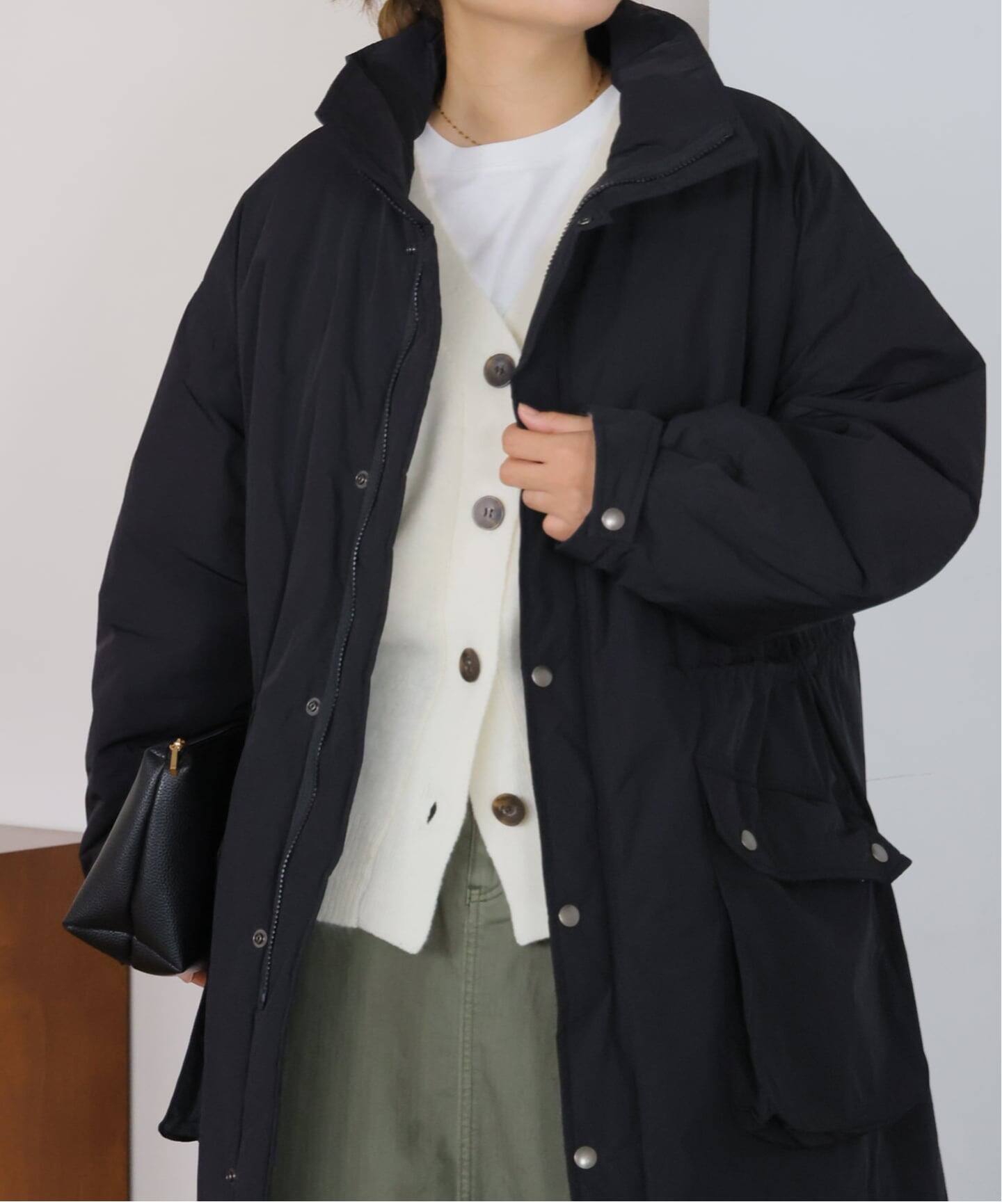 【極美品】NEWYORKER　Pコート　日本製　中綿キルティング　希少　Lサイズ 予約》【撥水/保温/手洗い可】サーモパディングハッスイミリタリー