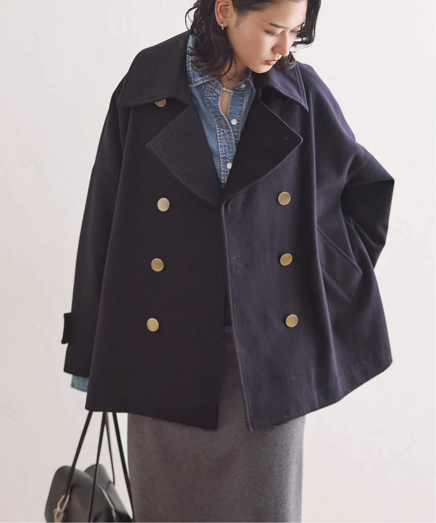 予約》別注【TRADITIONAL WEATHERWEAR】MALTON PEA COAT MIDDLE