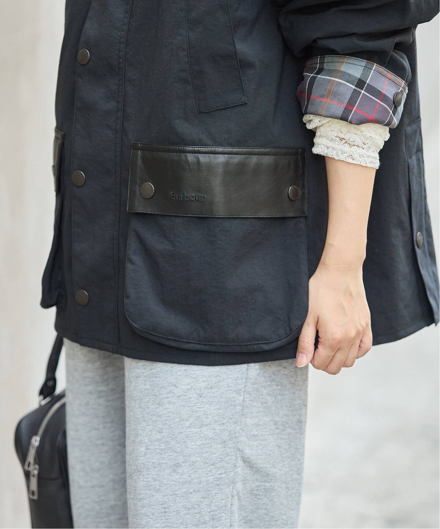 予約》別注【BARBOUR×JOURNAL STANDARD】 OS BEDALE with Leather