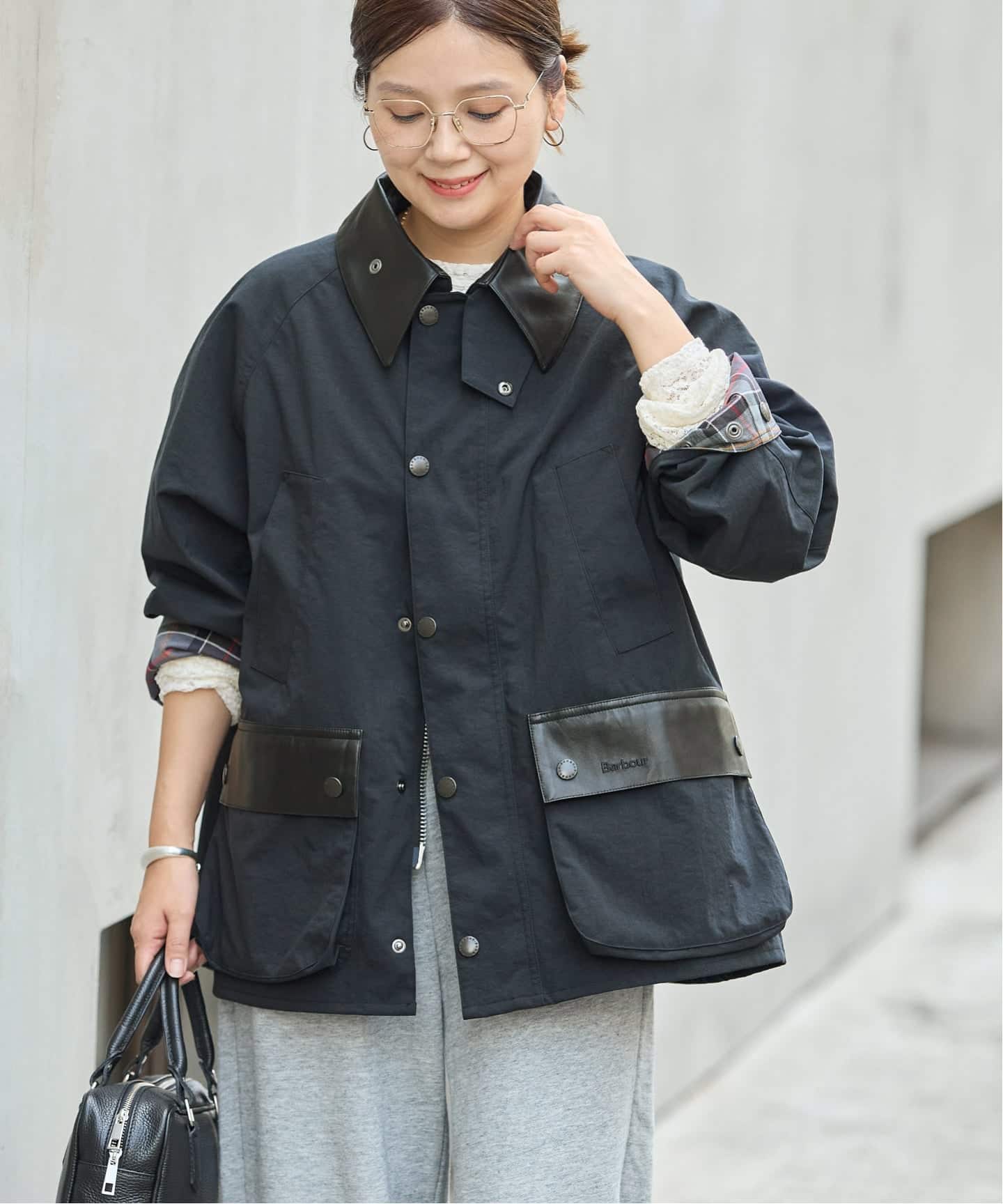 予約》別注【BARBOUR×JOURNAL STANDARD】 OS BEDALE with Leather