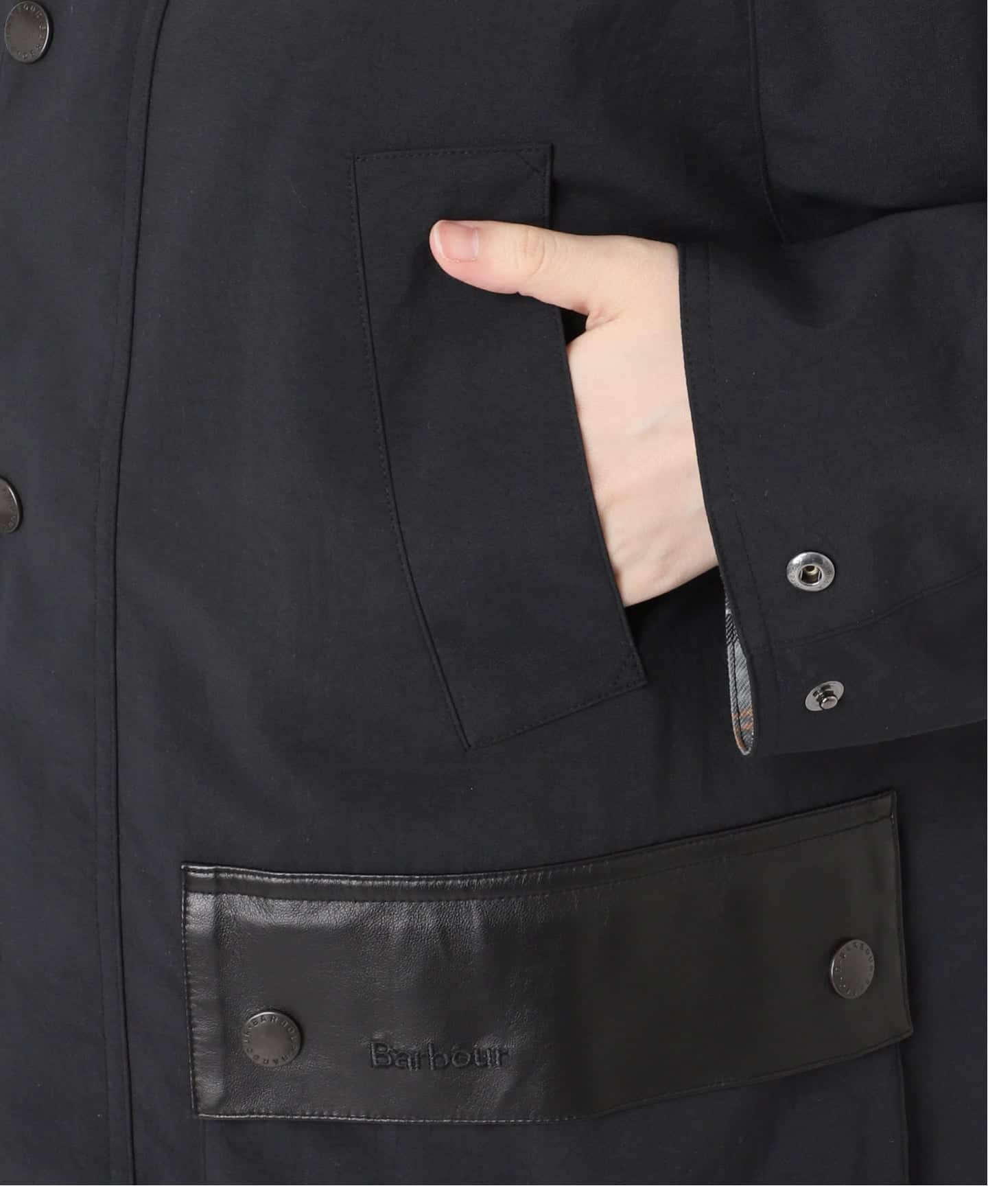 予約》別注【BARBOUR×JOURNAL STANDARD】 OS BEDALE with Leather