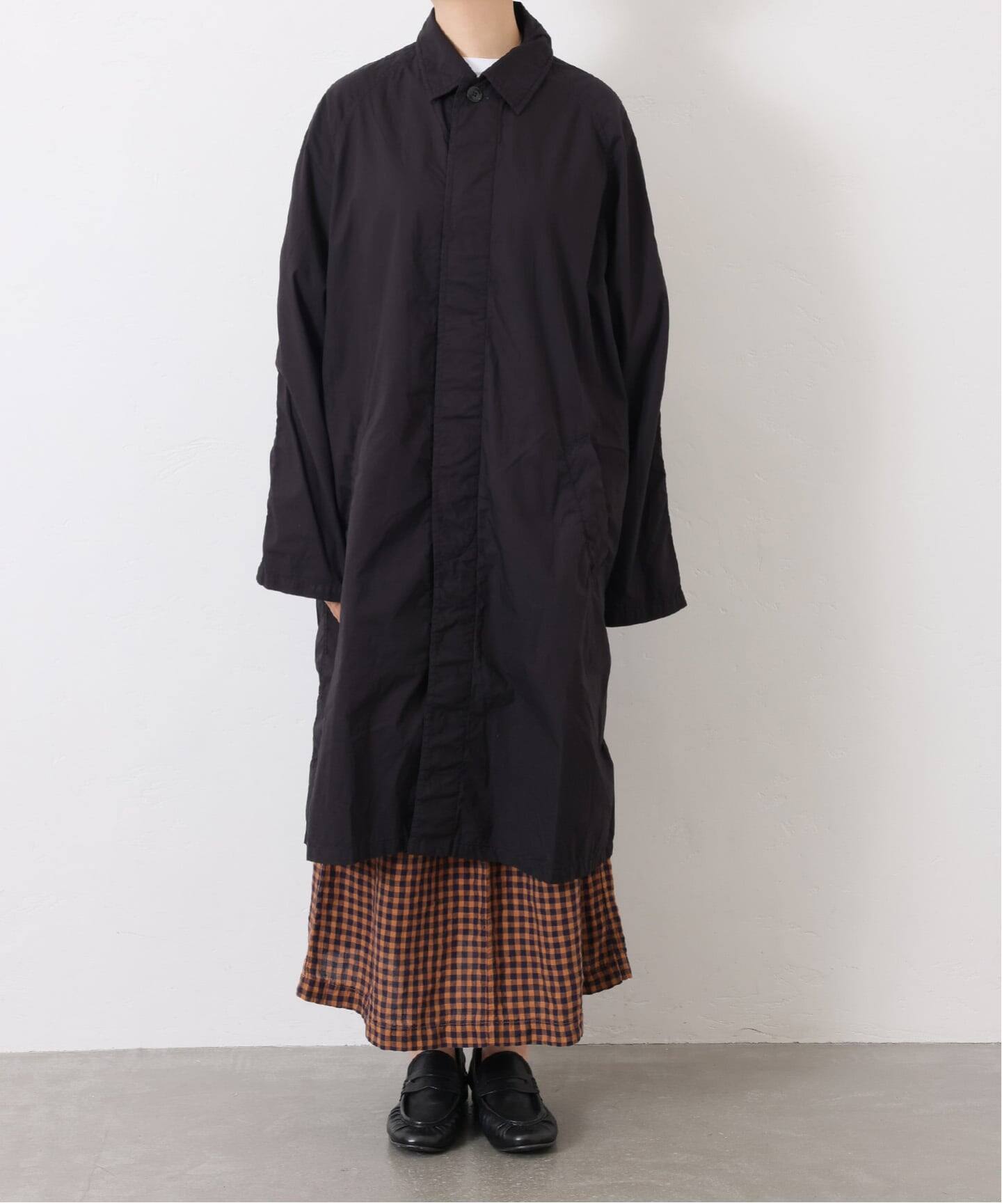 専用HTS MEDIUM WEIGHT BALMACAAN SHORT COAT HTS MEDIUM WEIGHT PEACH SKIN COTTON BALMACAAN SHORT COAT
