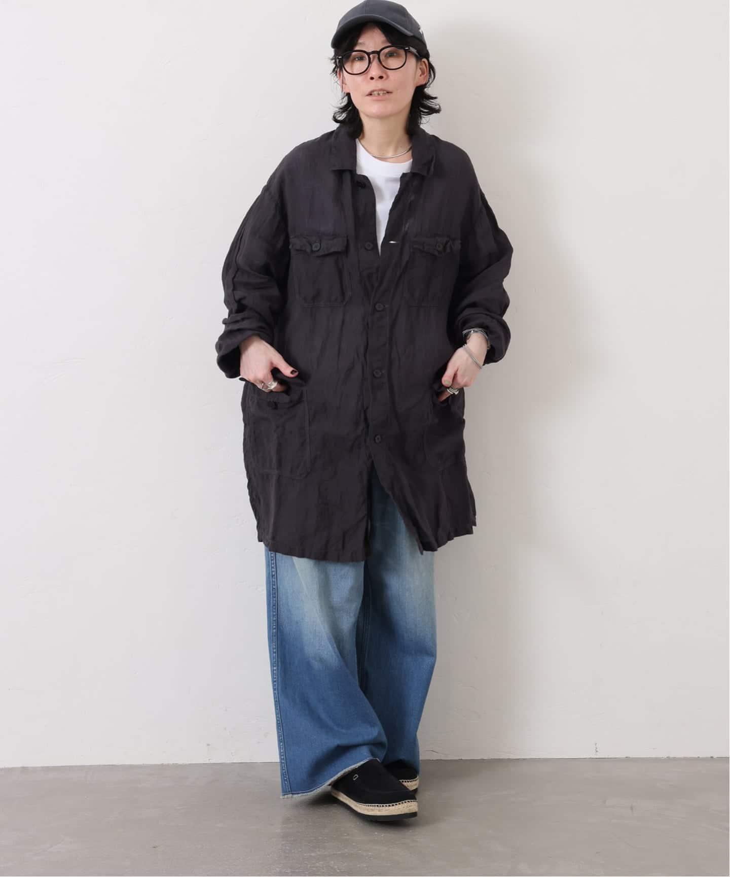 maison de soil homme】LINEN OVERDYE WORK COAT（その他ブルゾン