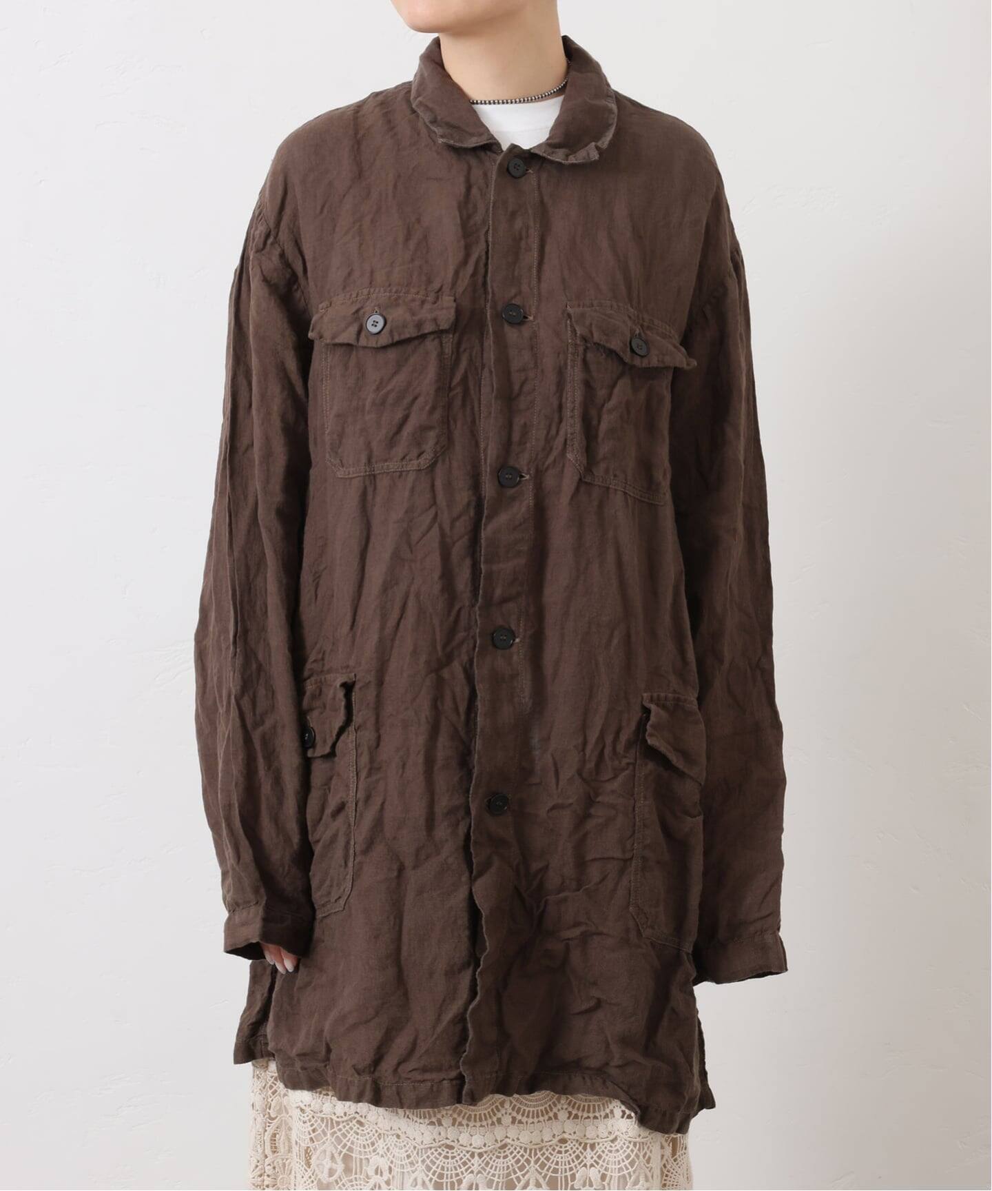 maison de soil homme】LINEN OVERDYE WORK COAT（その他ブルゾン