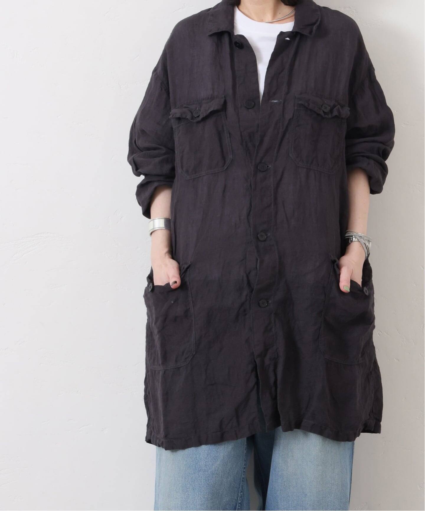 maison de soil homme】LINEN OVERDYE WORK COAT（その他ブルゾン 