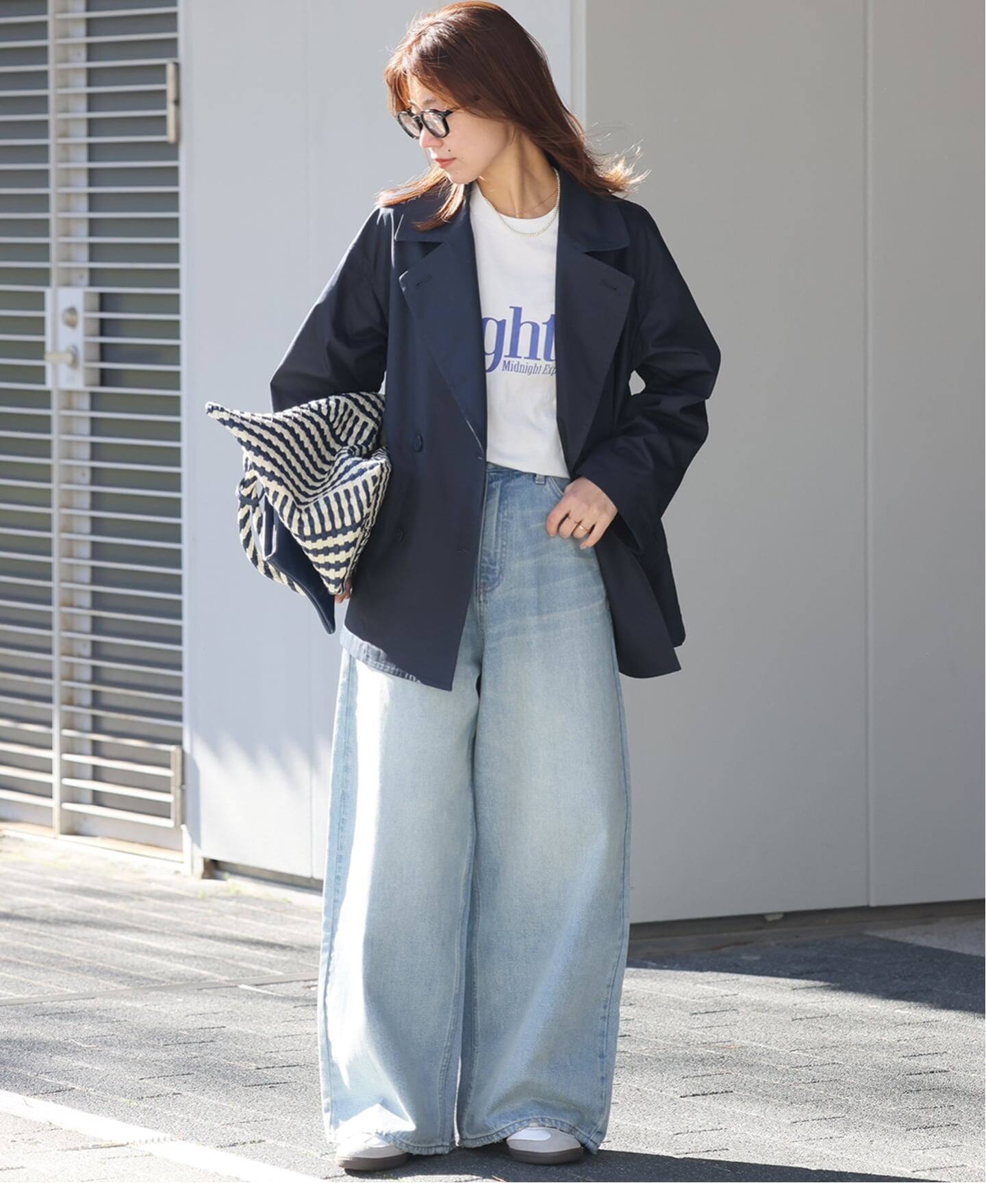 JOURNAL STANDARD relume ハーフトレンチコート　ネイビー 追加2 / 手洗い可》ハーフトレンチコート（トレンチコート）｜JOURNAL