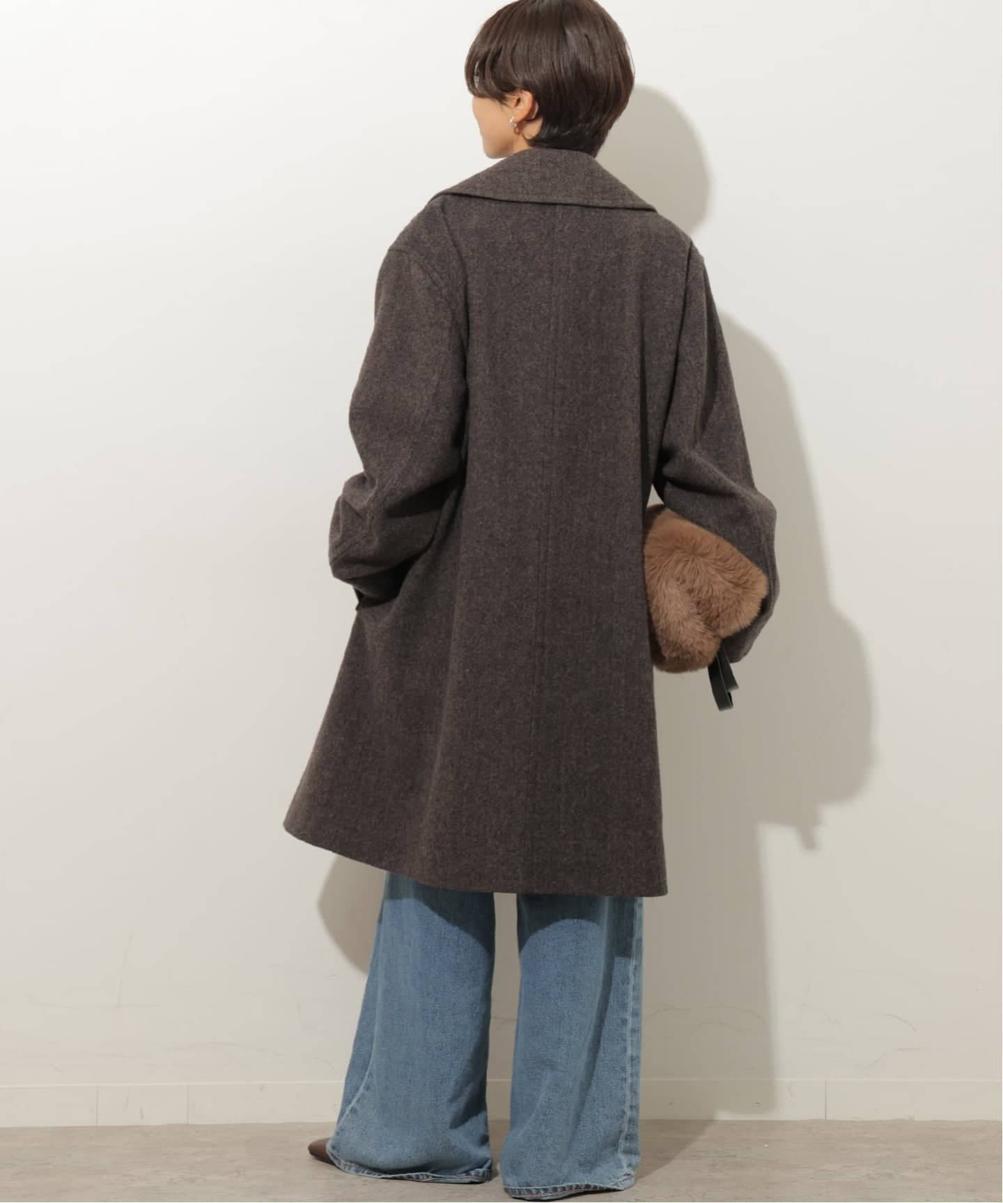 予約》尾州ウールスーパー100モッサロングコート（その他ブルゾン