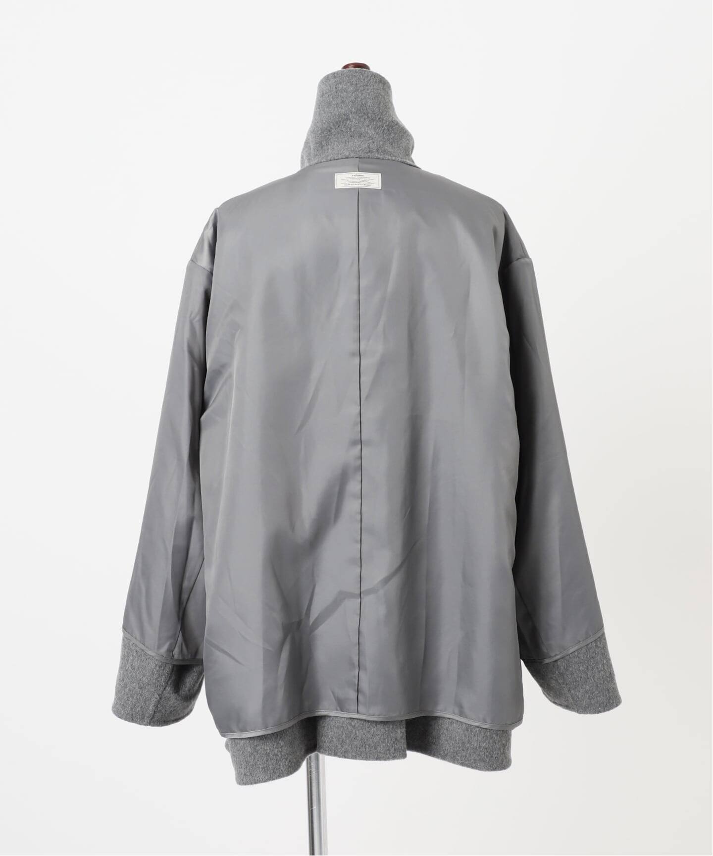 ユーロ古着 グレー ウールジャケット ハーフコート ジップアップ vintage 予約》ウールカシミヤハーフコート（その他ブルゾン／アウター