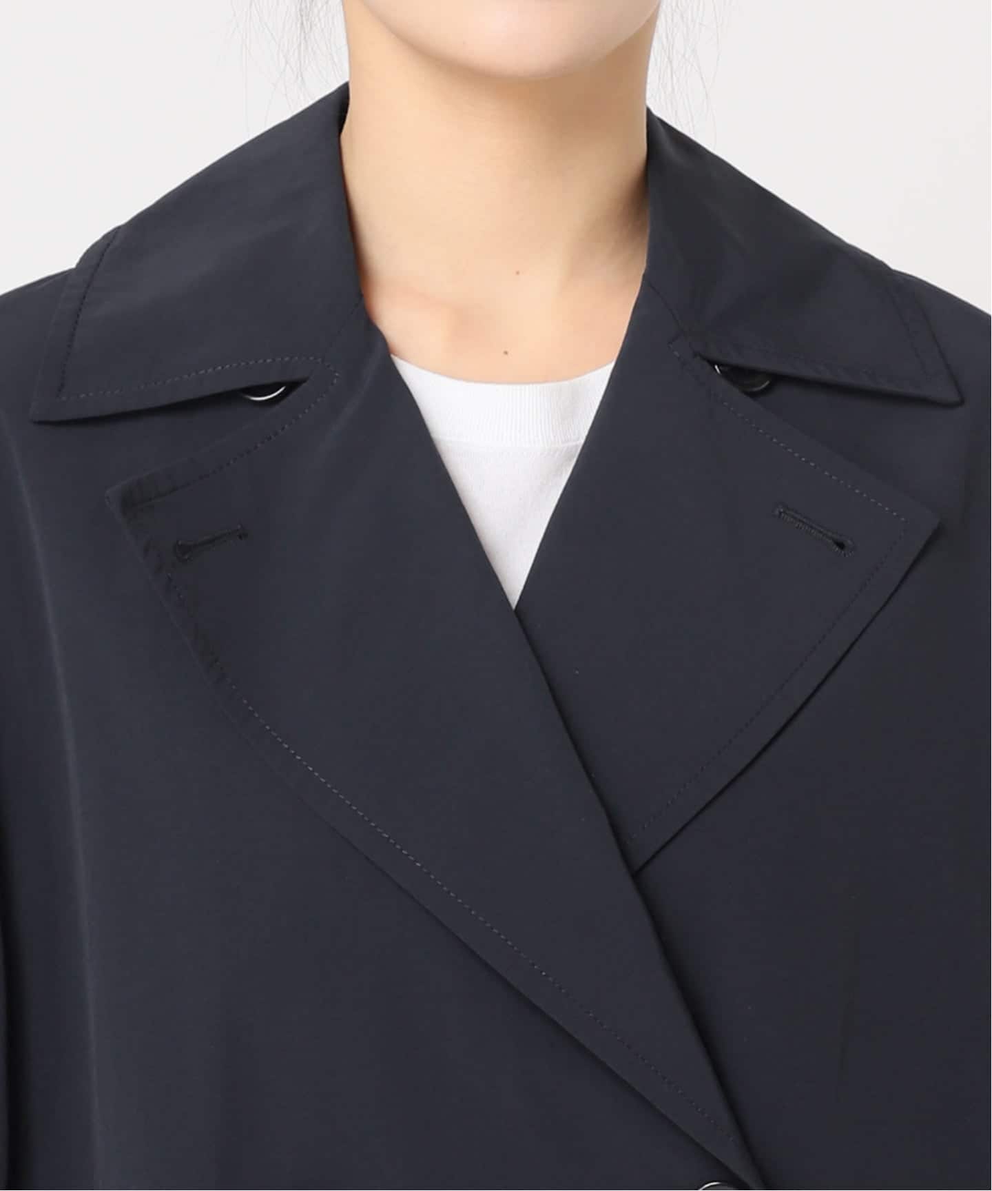 WEB限定追加 / 新色 / 洗濯機洗い可》コットンナイロンライトトレンチ