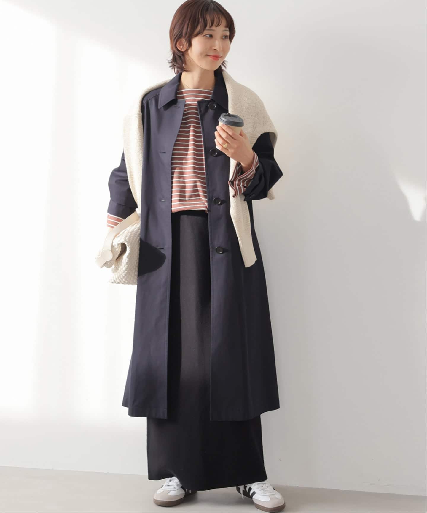 追加予約》スーピマコットンステンカラーコート（ステンカラーコート