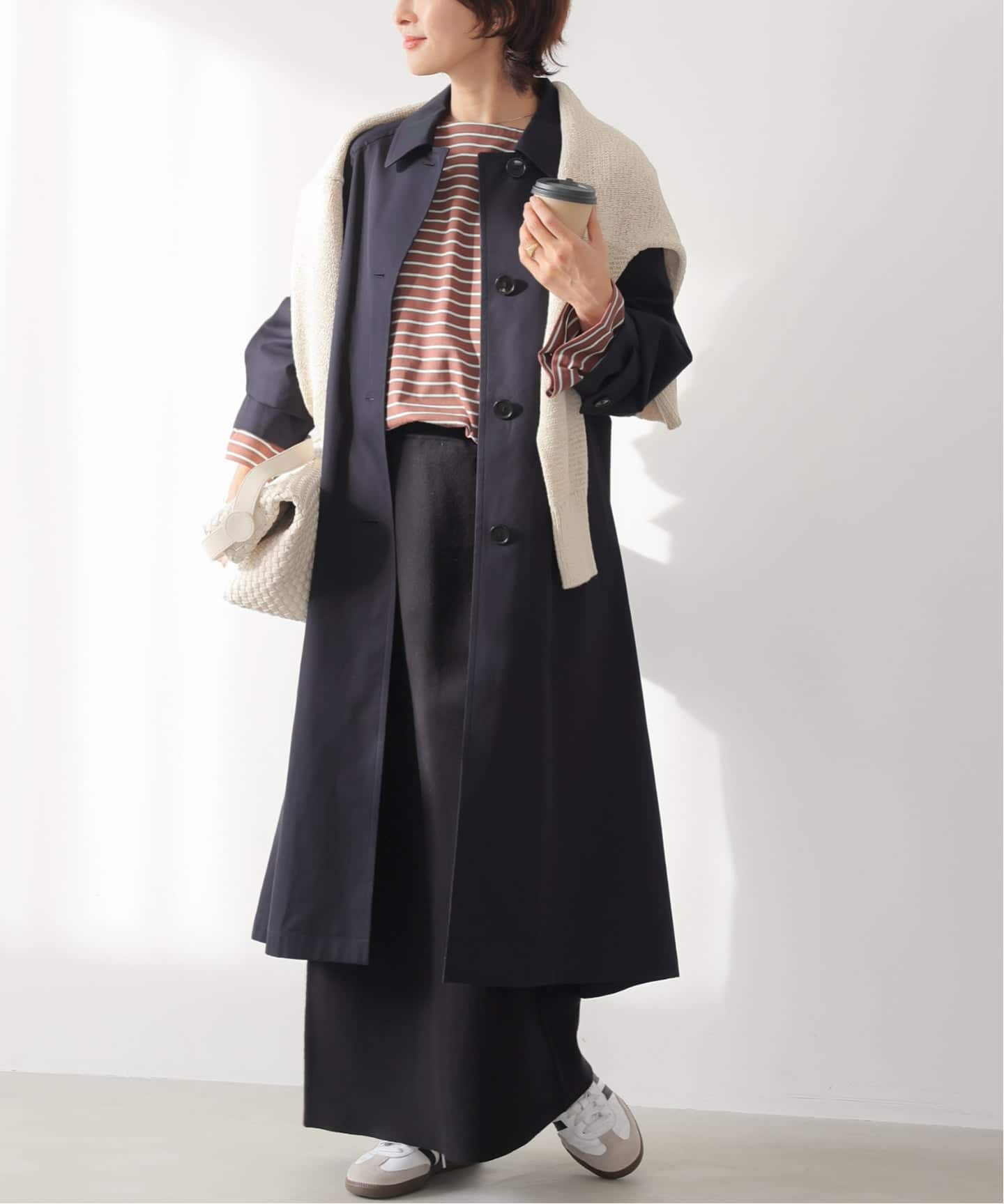 追加予約》スーピマコットンステンカラーコート（ステンカラーコート