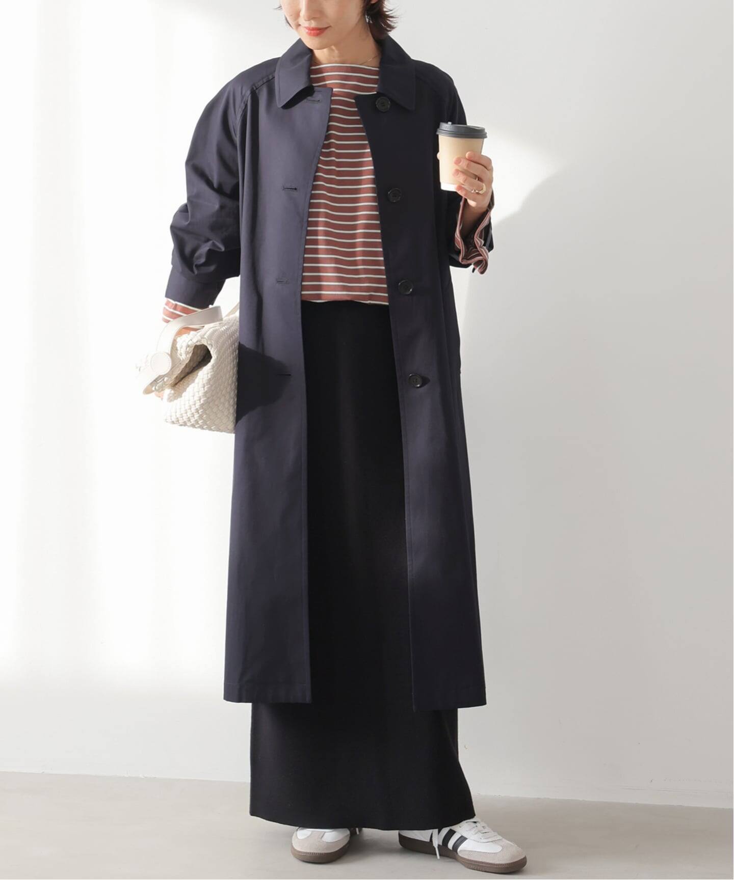 追加予約》スーピマコットンステンカラーコート（ステンカラーコート
