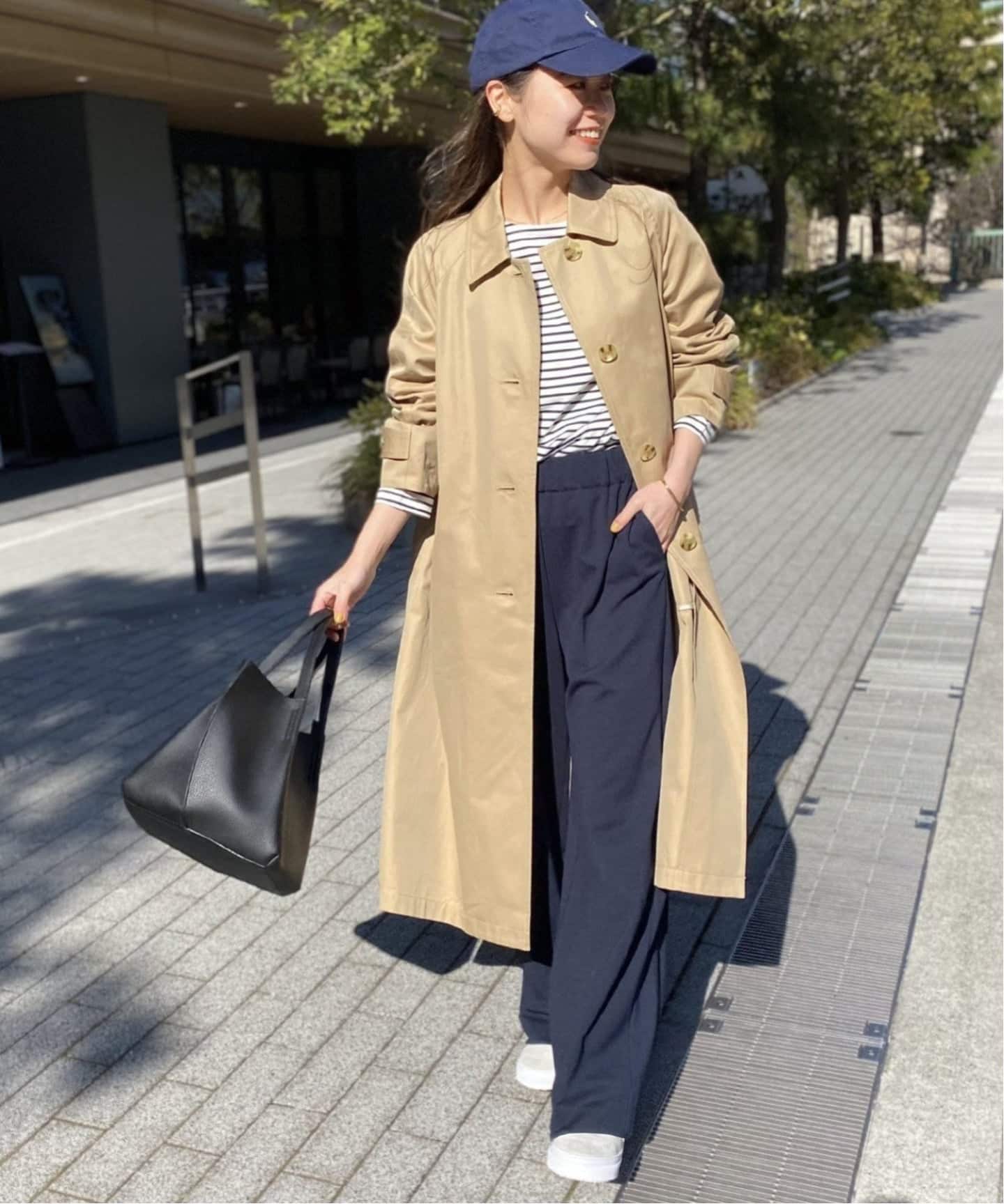 値下げ！未使用　スーピマコットンステンカラーコート　ベージュ　38 追加2》スーピマコットンステンカラーコート（ステンカラーコート