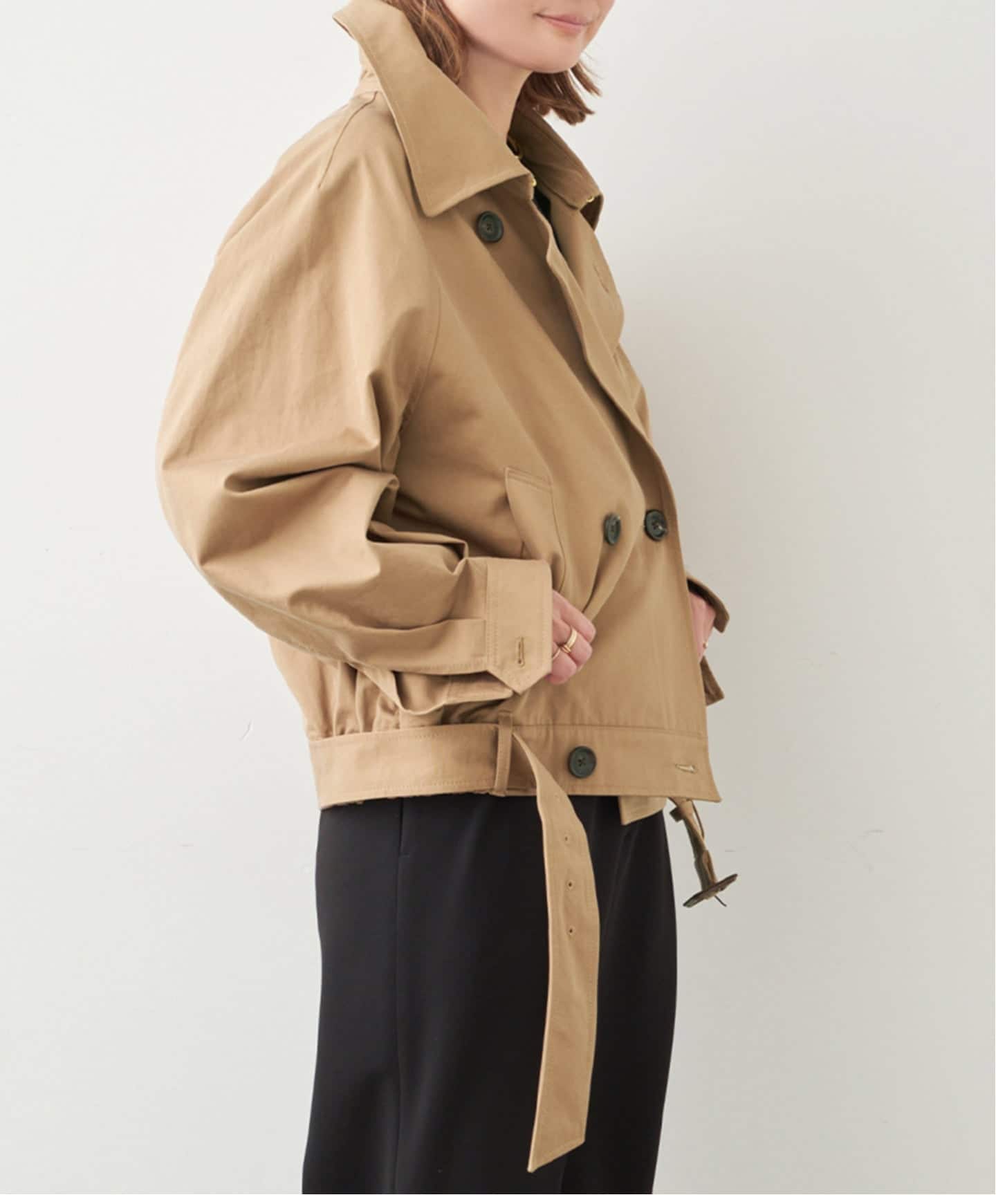 Deuxieme Classe SHORT トレンチコート DEUXIEME CLASSE - 【Deuxieme Classe】FINXGABA Short トレンチコート