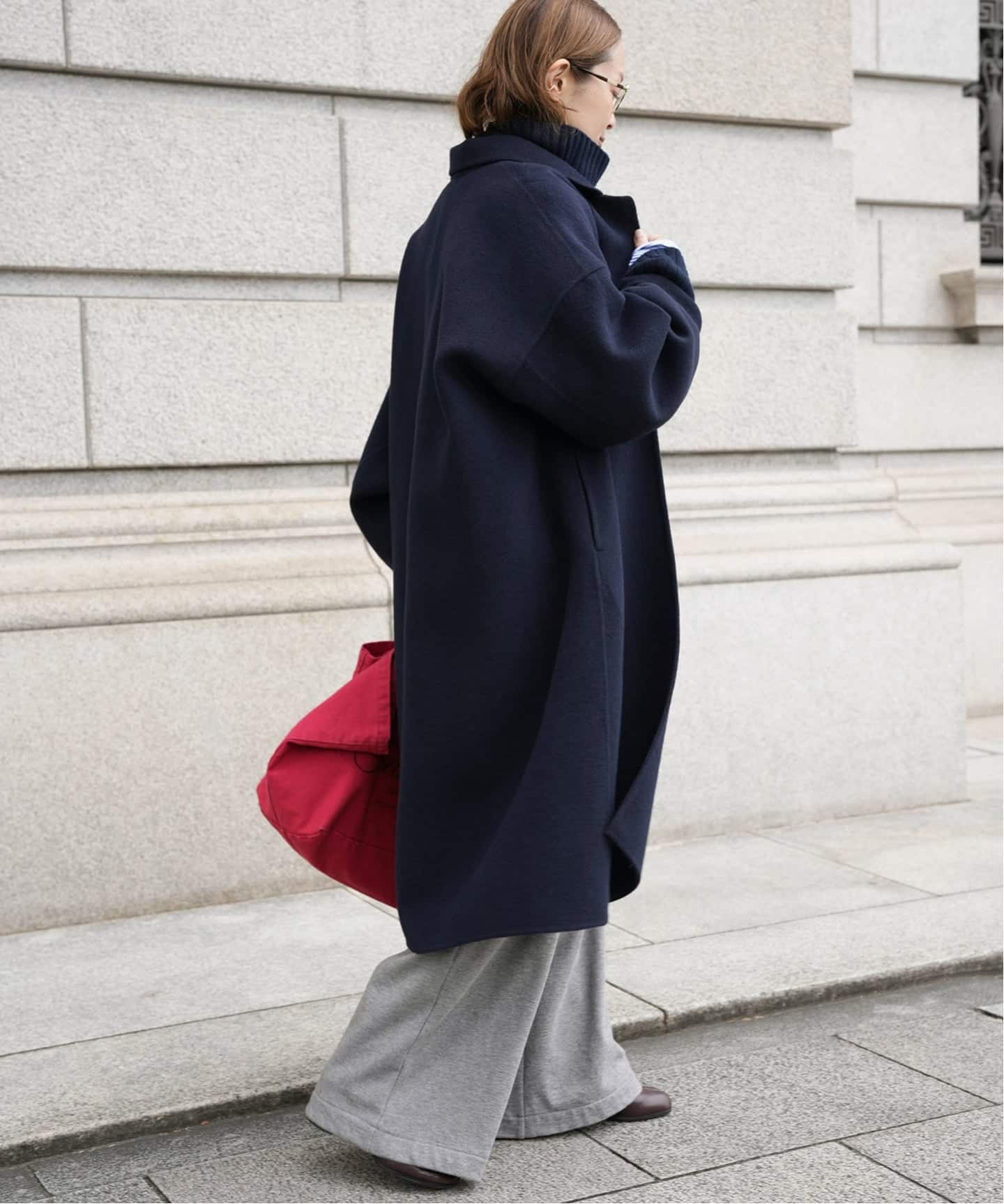 予約》ウールアンゴラリバーコート（チェスターコート）｜Deuxieme