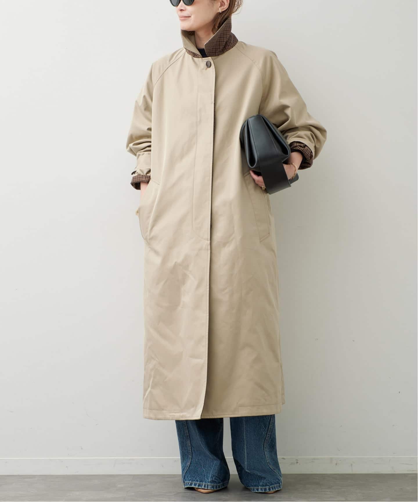 美品 マッキントッシュ ステンカラーコート リバーシブル ベージュ/グリーン 予約》【MACKINTOSH/マッキントッシュ】REVERSIBLE COAT（ステンカラー