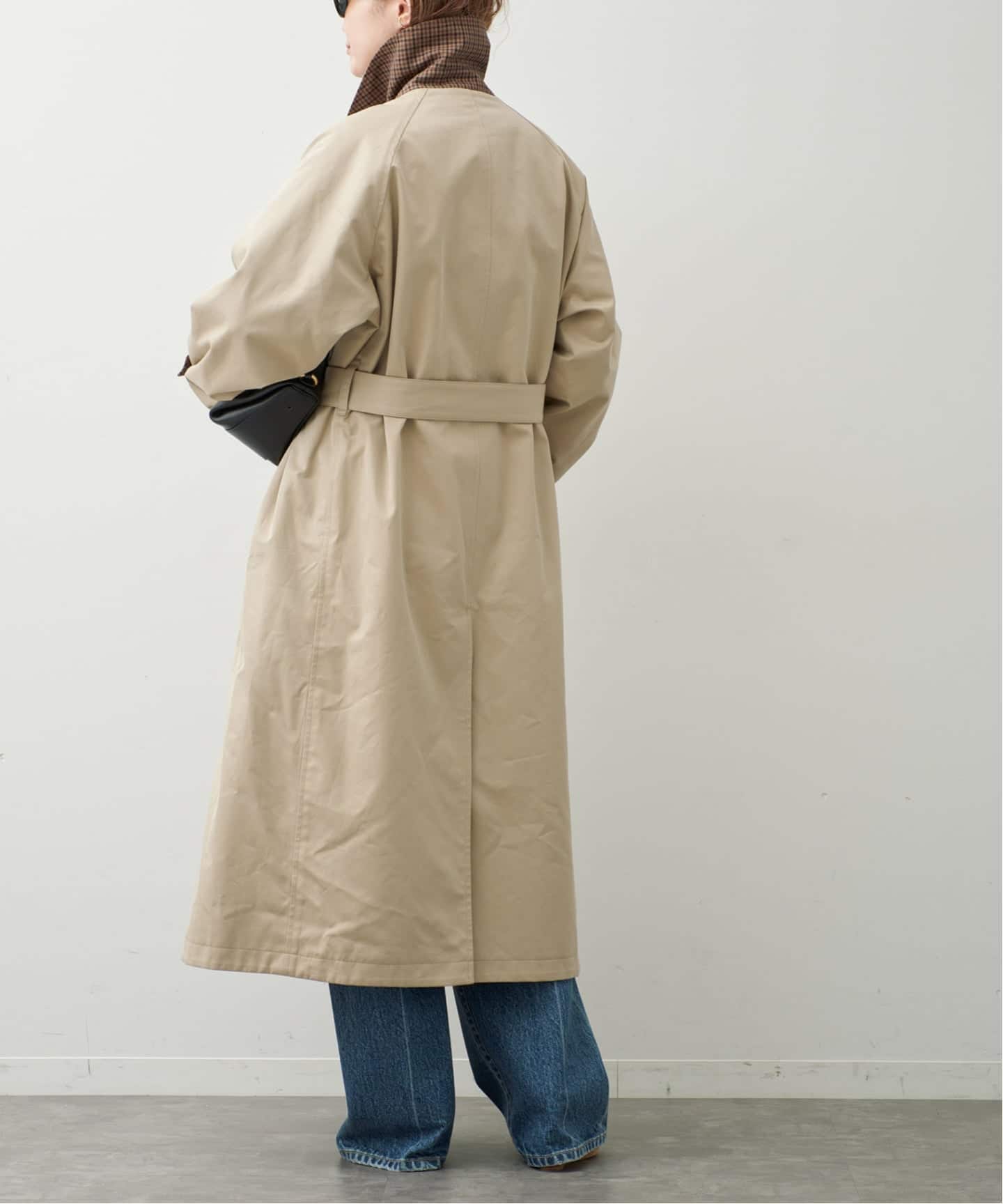 Deuxieme Classe コットンナイロン ロングコート ベージュ 日本製 予約》【MACKINTOSH/マッキントッシュ】REVERSIBLE COAT（ステンカラー