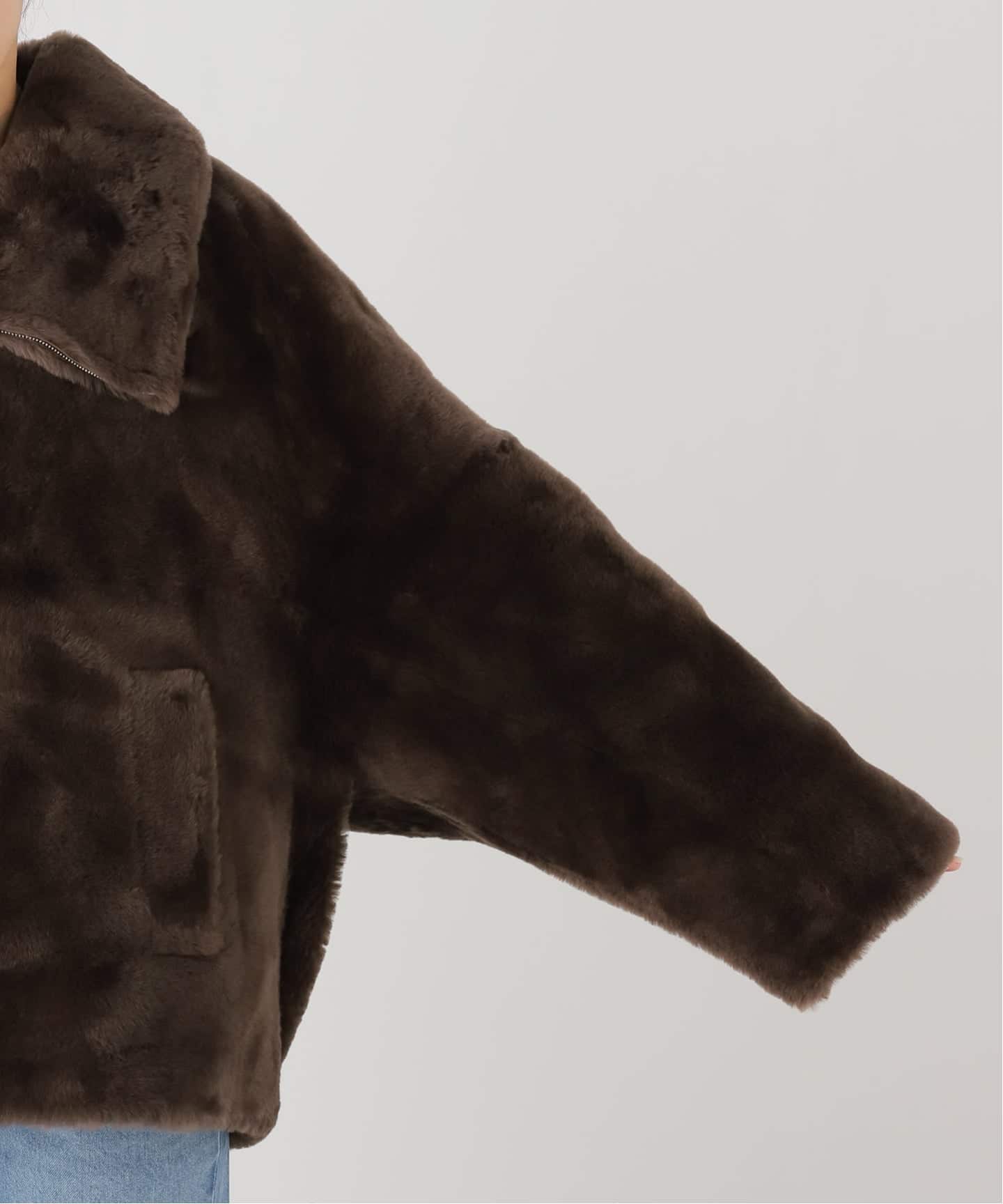 BLANCHA/ブランカ】Straight merino shearling jacket（ムートンコート