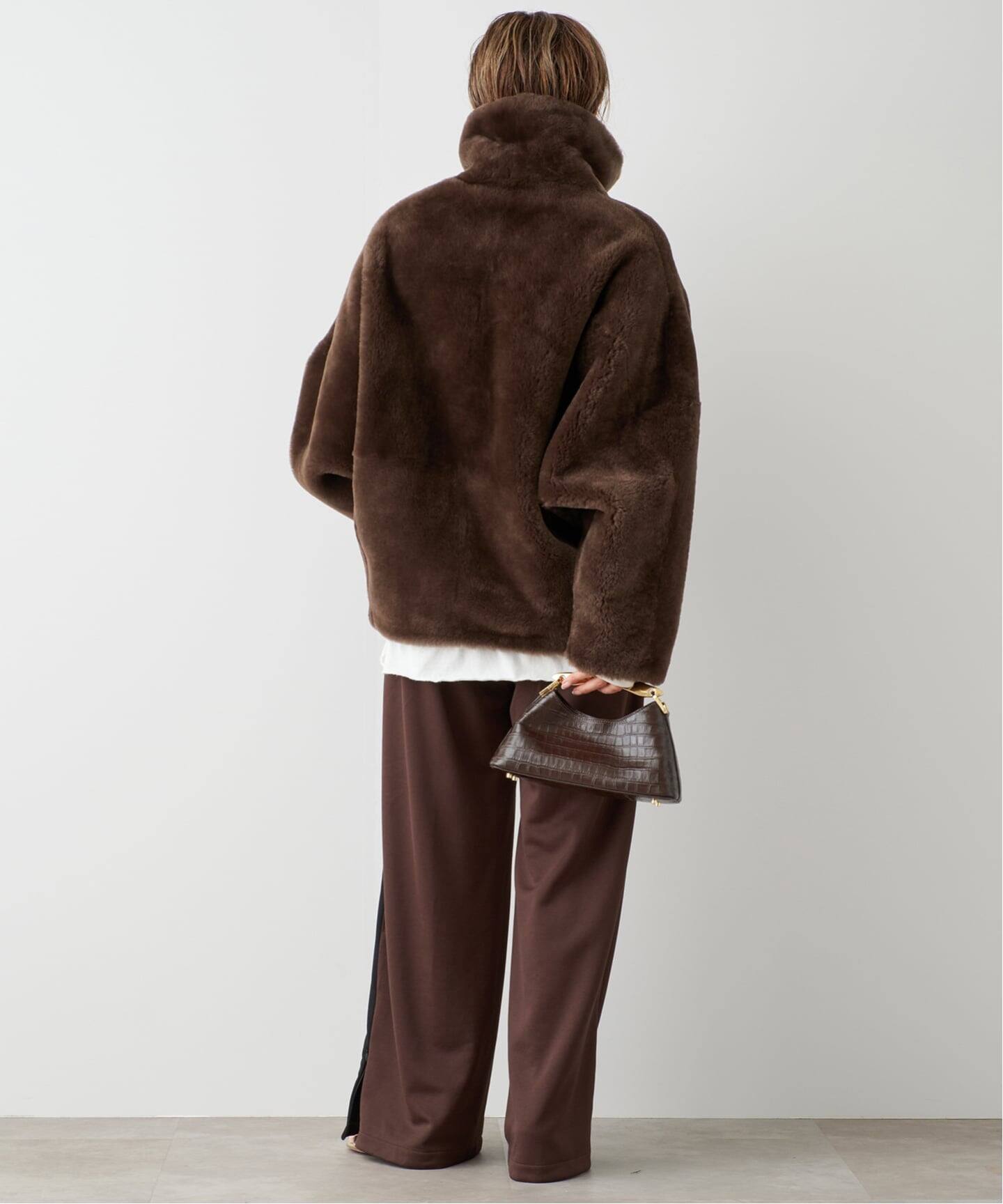 BLANCHA/ブランカ】Straight merino shearling jacket（ムートンコート 