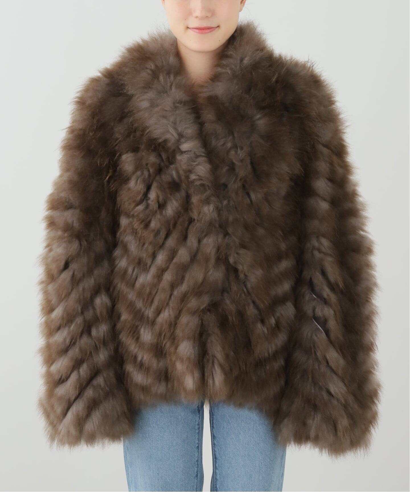 SIMONETTA RAVIZZA/シモネッタラヴィッツァ】CASHMERE GOAT FUR JACK 