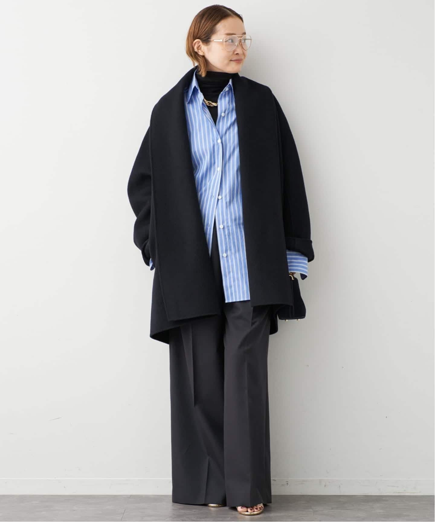 LIBERADD/リベラド】SHORT COAT NAVY（その他ブルゾン／アウター