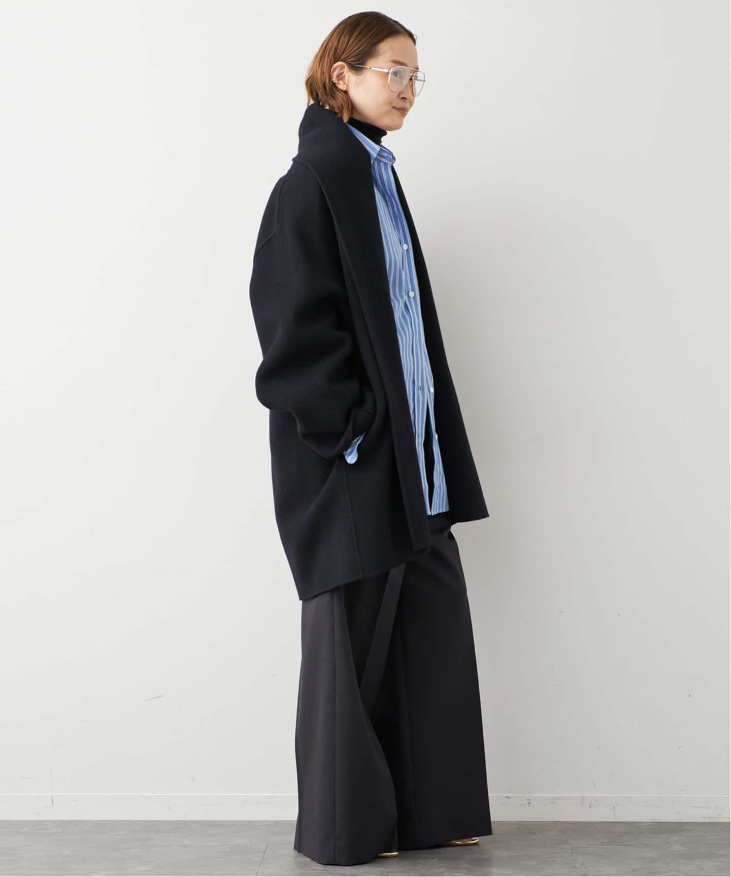 LIBERADD/リベラド】SHORT COAT NAVY（その他ブルゾン／アウター