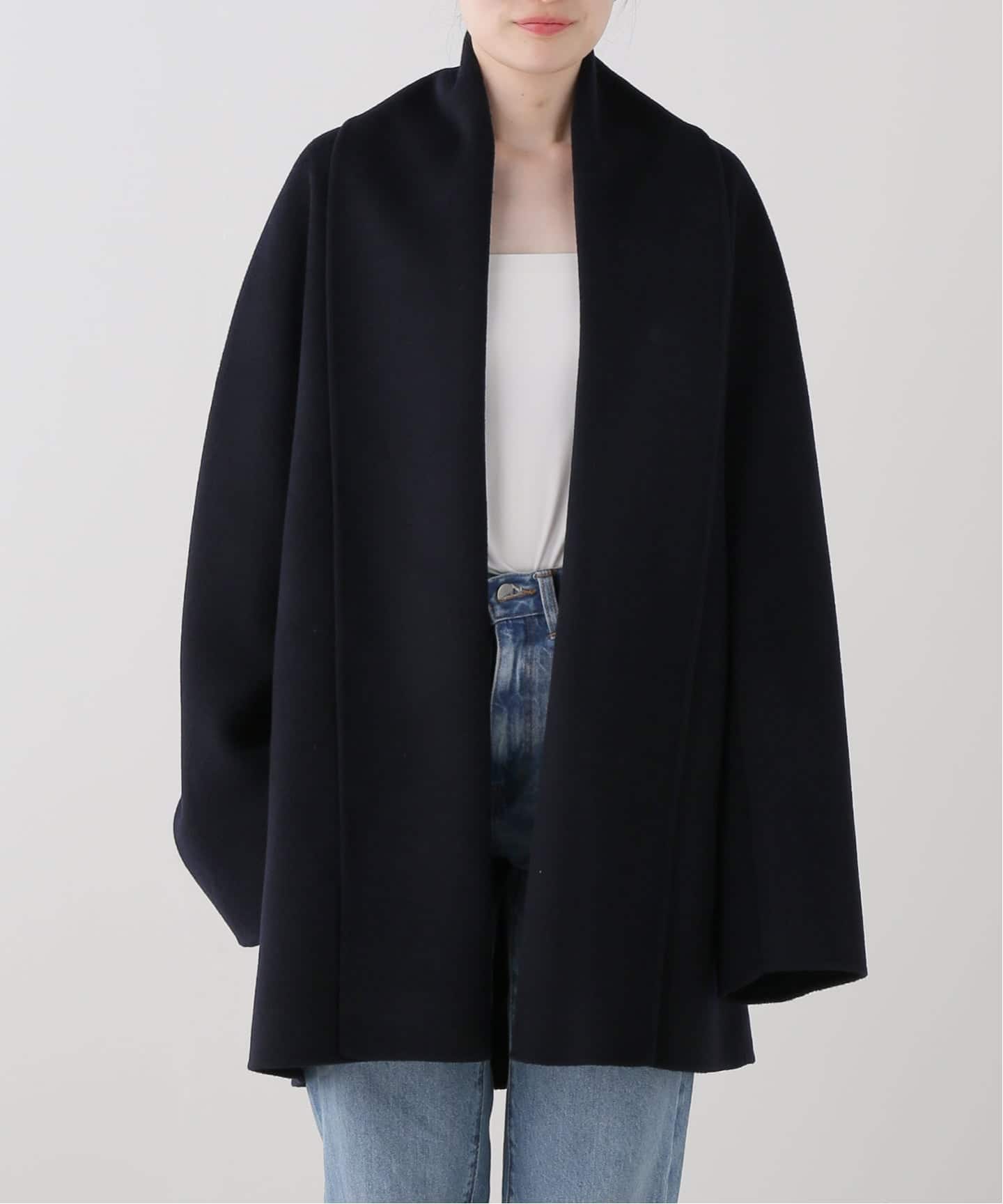 LIBERADD/リベラド】SHORT COAT NAVY（その他ブルゾン／アウター
