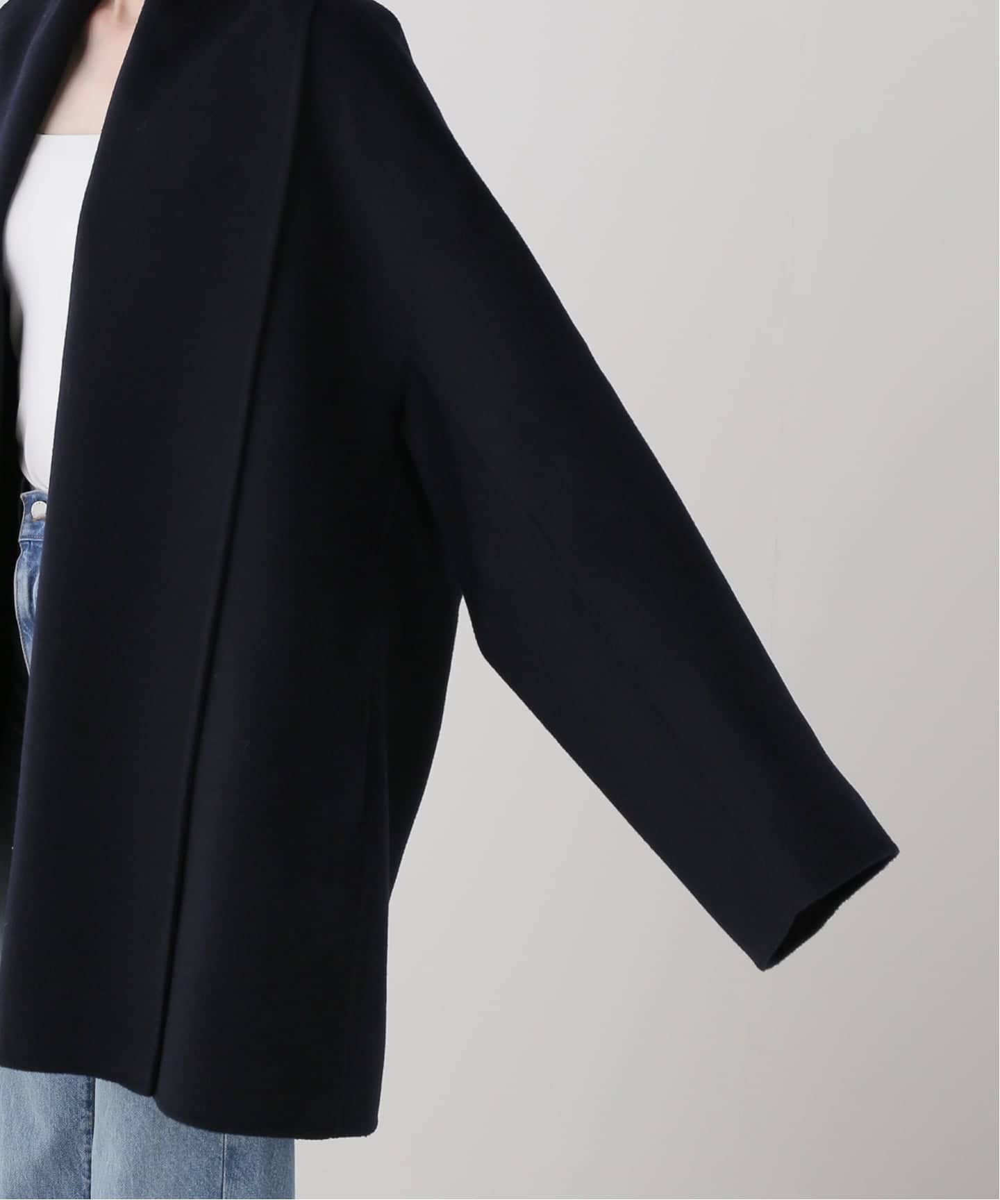 LIBERADD/リベラド】SHORT COAT NAVY（その他ブルゾン／アウター