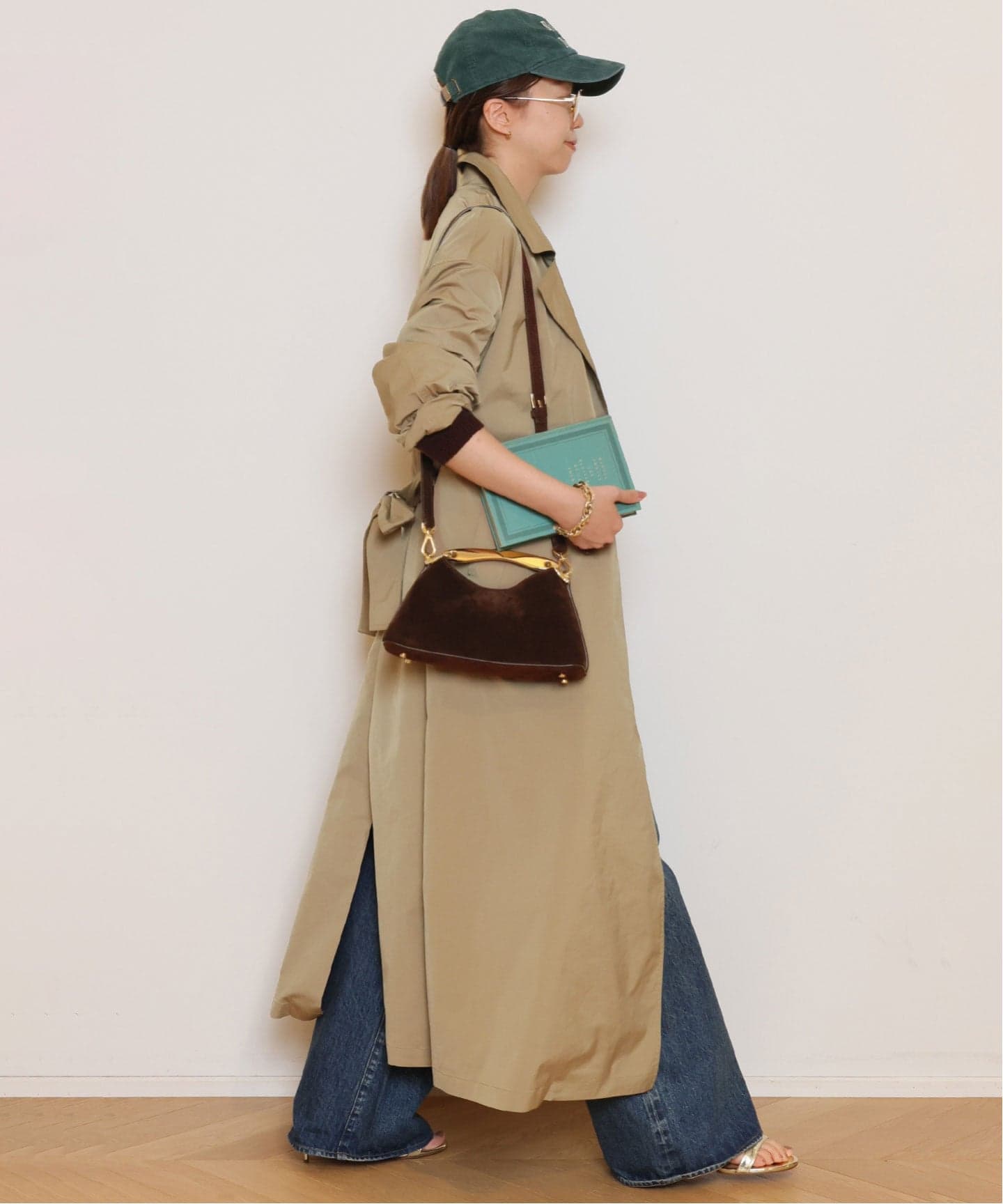 美品 Lisiere Col Pierrot トレンチコート グレージュ 予約》【Col Pierrot/コル ピエロ】Light Trench コート（トレンチ