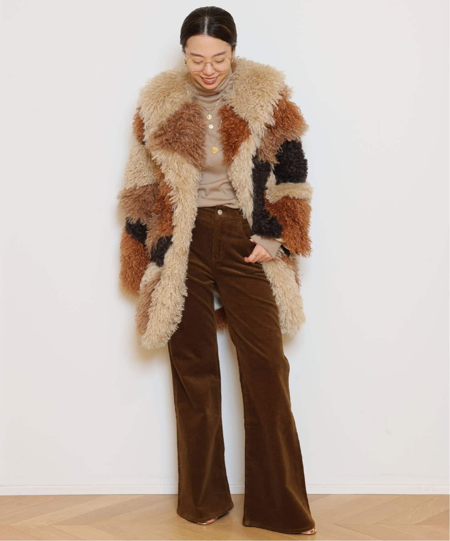 OneTeaSpoon/ワンティースプーン】MONGOLIAN FAUX FUR ジャケット