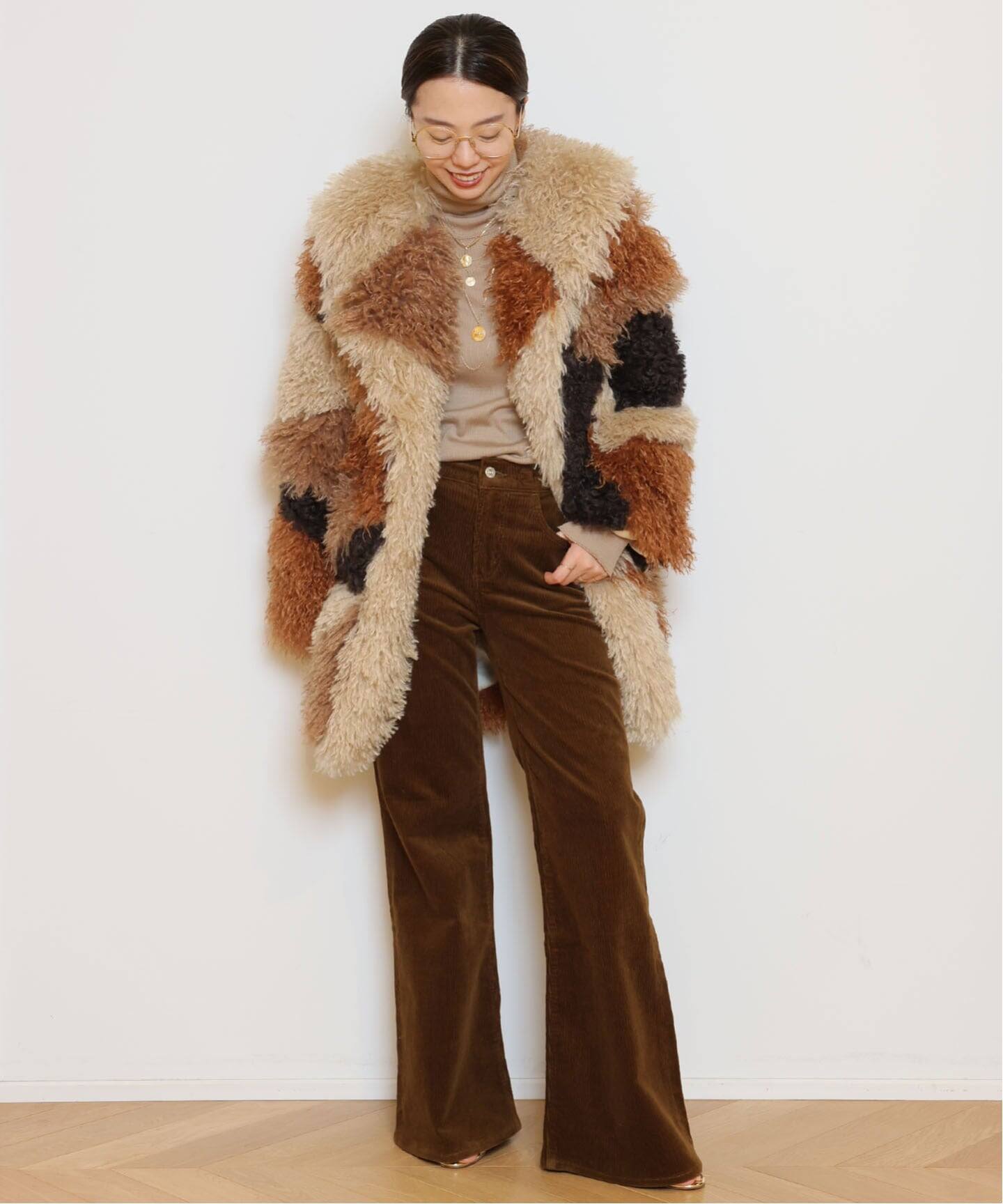 OneTeaSpoon/ワンティースプーン】MONGOLIAN FAUX FUR ジャケット 