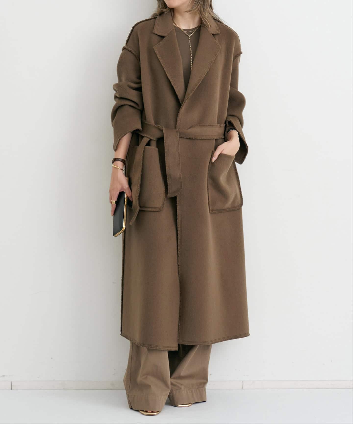 LOU ANDREA/ルー アンドレア】 FRINGE LONG COAT（その他ブルゾン