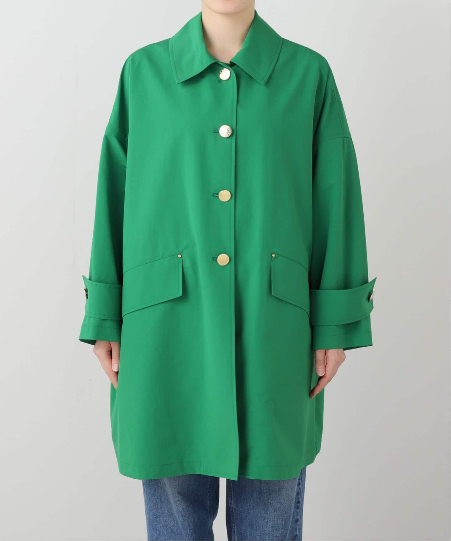 センソユニコ  i+mu ART LINE コート マウンテンパーカー M 緑 MACKINTOSH/マッキントッシュ】 HUMBIE LEOPARED COAT（マウンテン