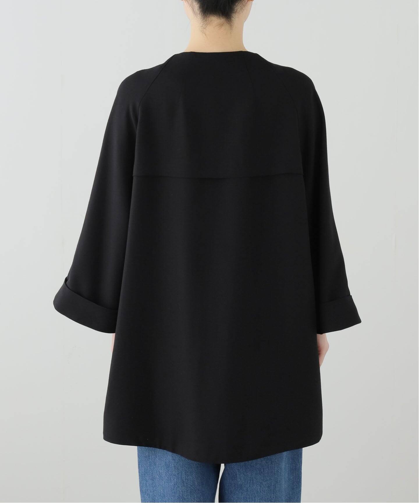 LISIERE VASINO NO COLLAR COAT（ノーカラーコート）｜L