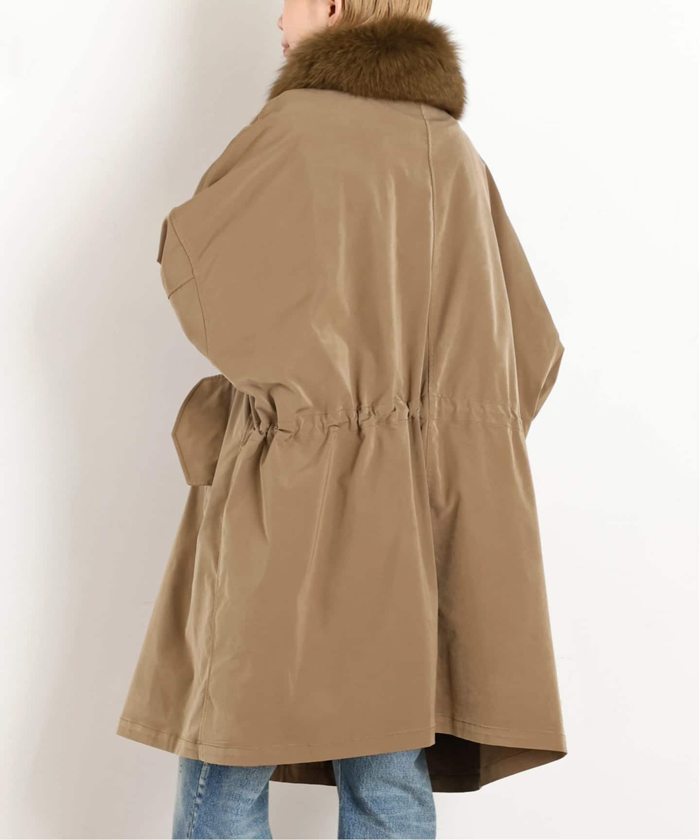 シュシュ 新品・タグ付 AP STUDIO ボアピーコート 38 予約》Slide Windswept blouson（その他ブルゾン／アウター）｜AP